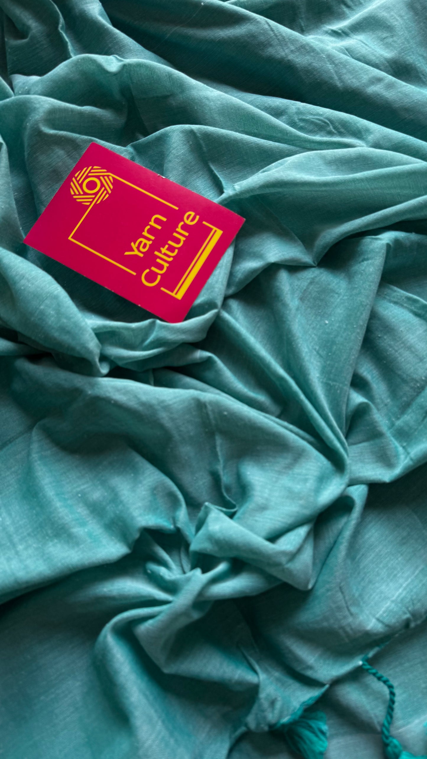 Sky blue soft cotton saree  - YCBCKCAP19