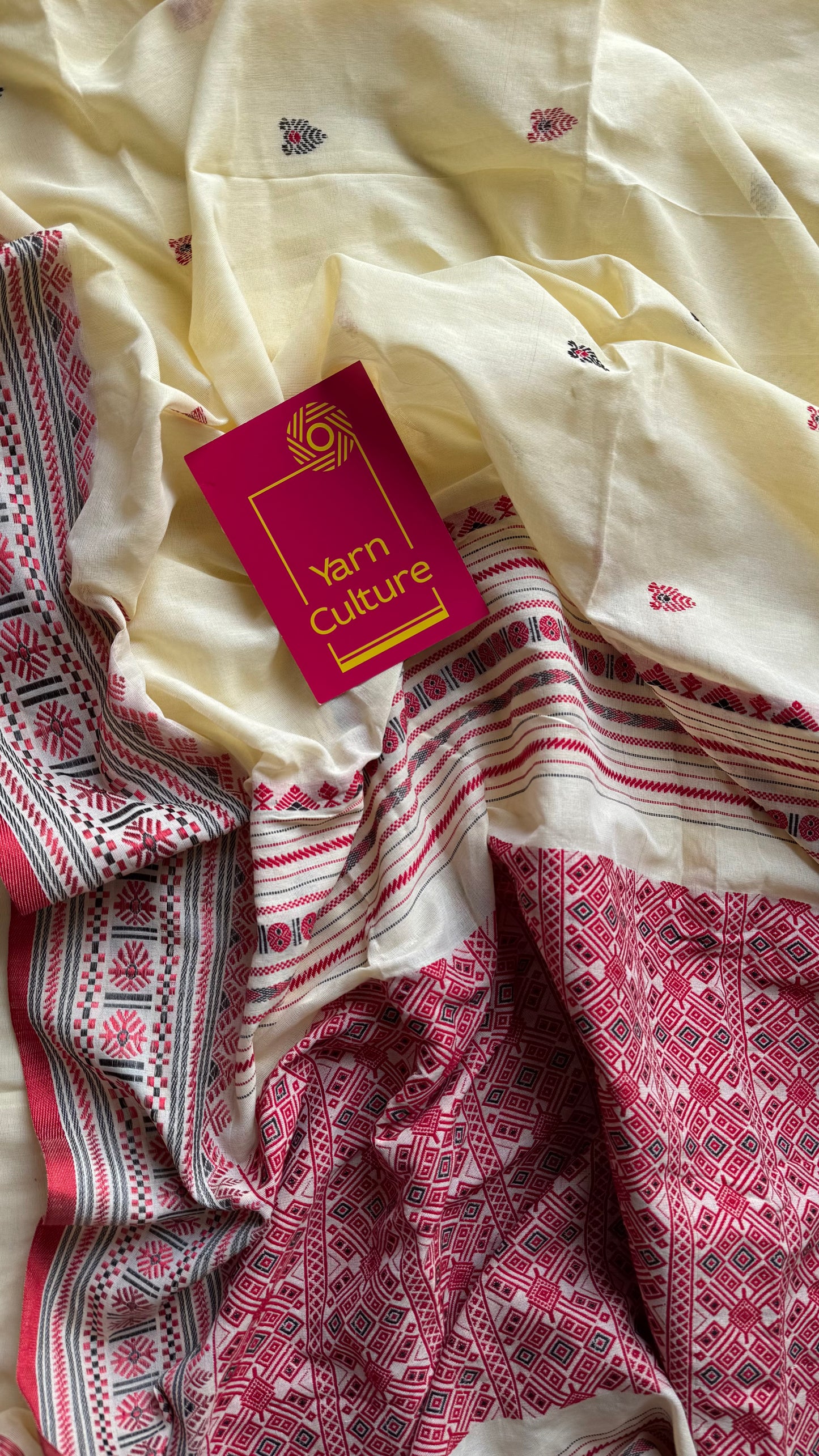 Naamghor (নামঘৰ) - Inspired by Assamese prayer space, calm and rooted, soft cotton - YCHOTEAJA210