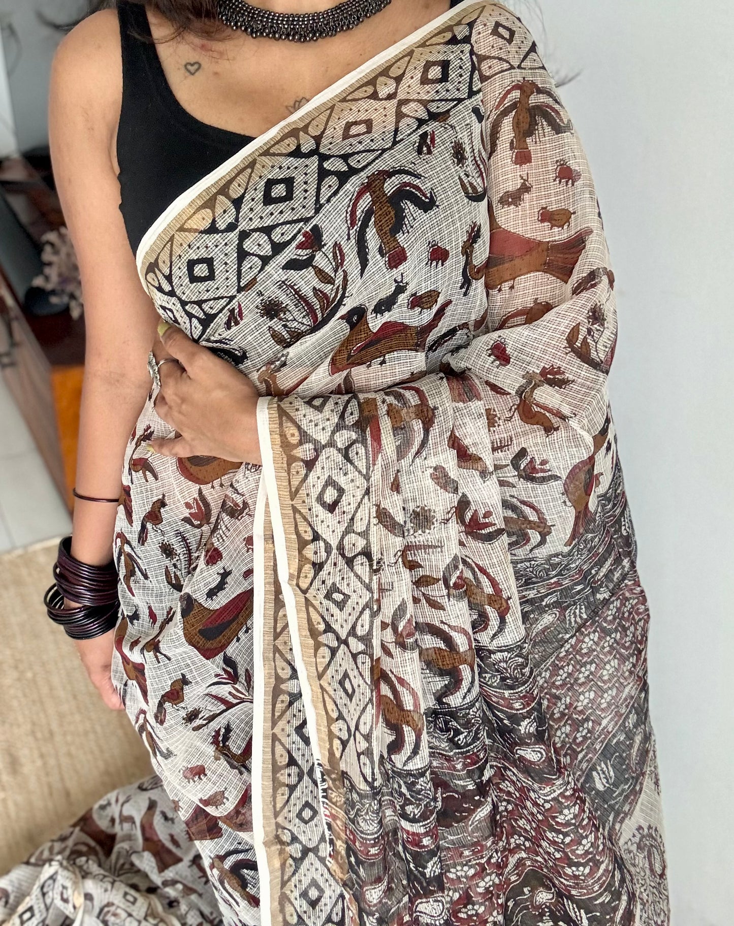 Jungle Noor, Kota Doria with zari border - YCTOROCBP71