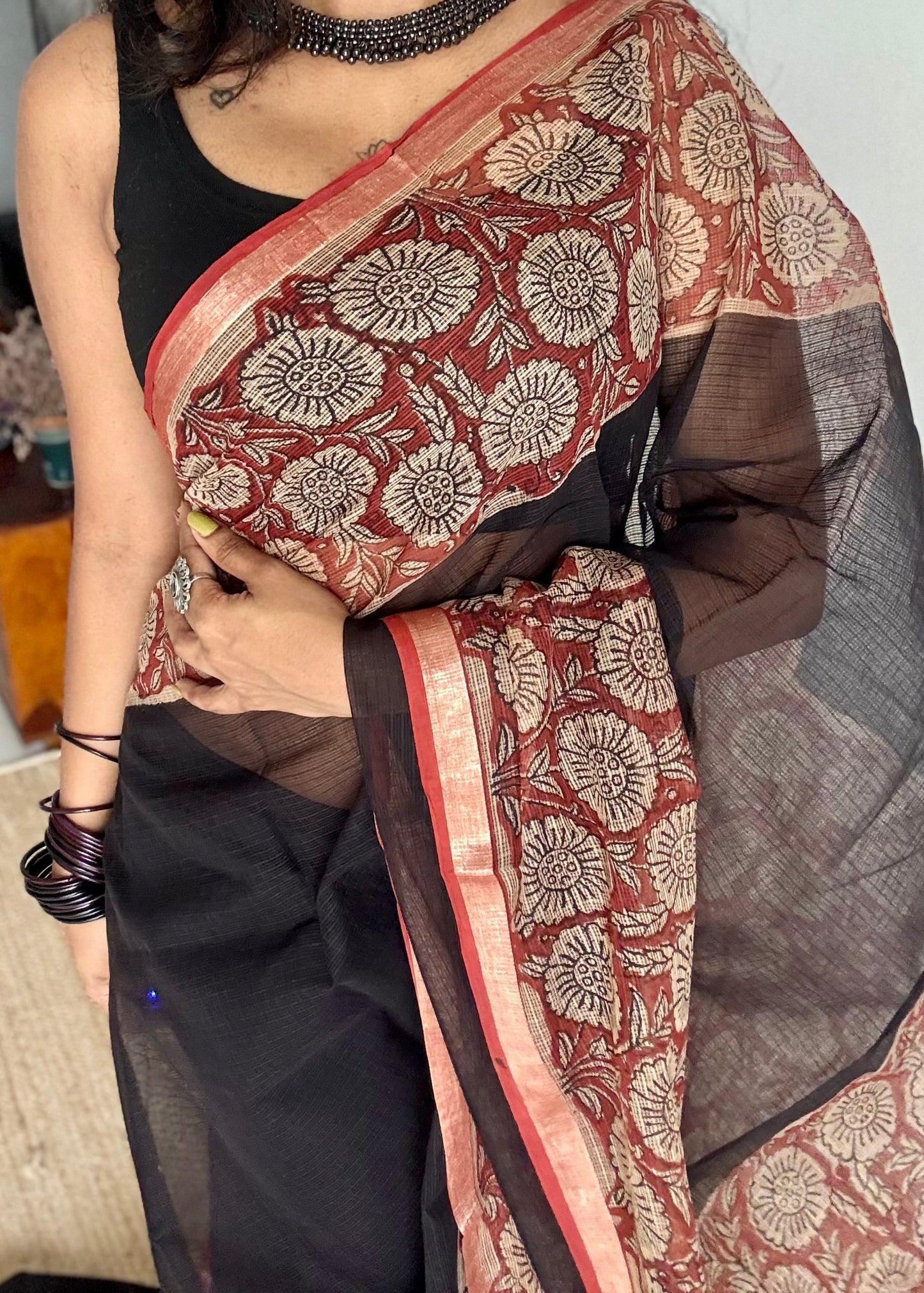 Ruhika, Kota Doria with zari border - YCTOROCBP77