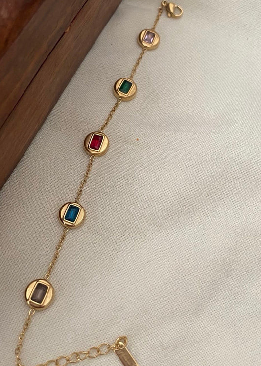 Multicolour stone bracelet - YCGPBR01