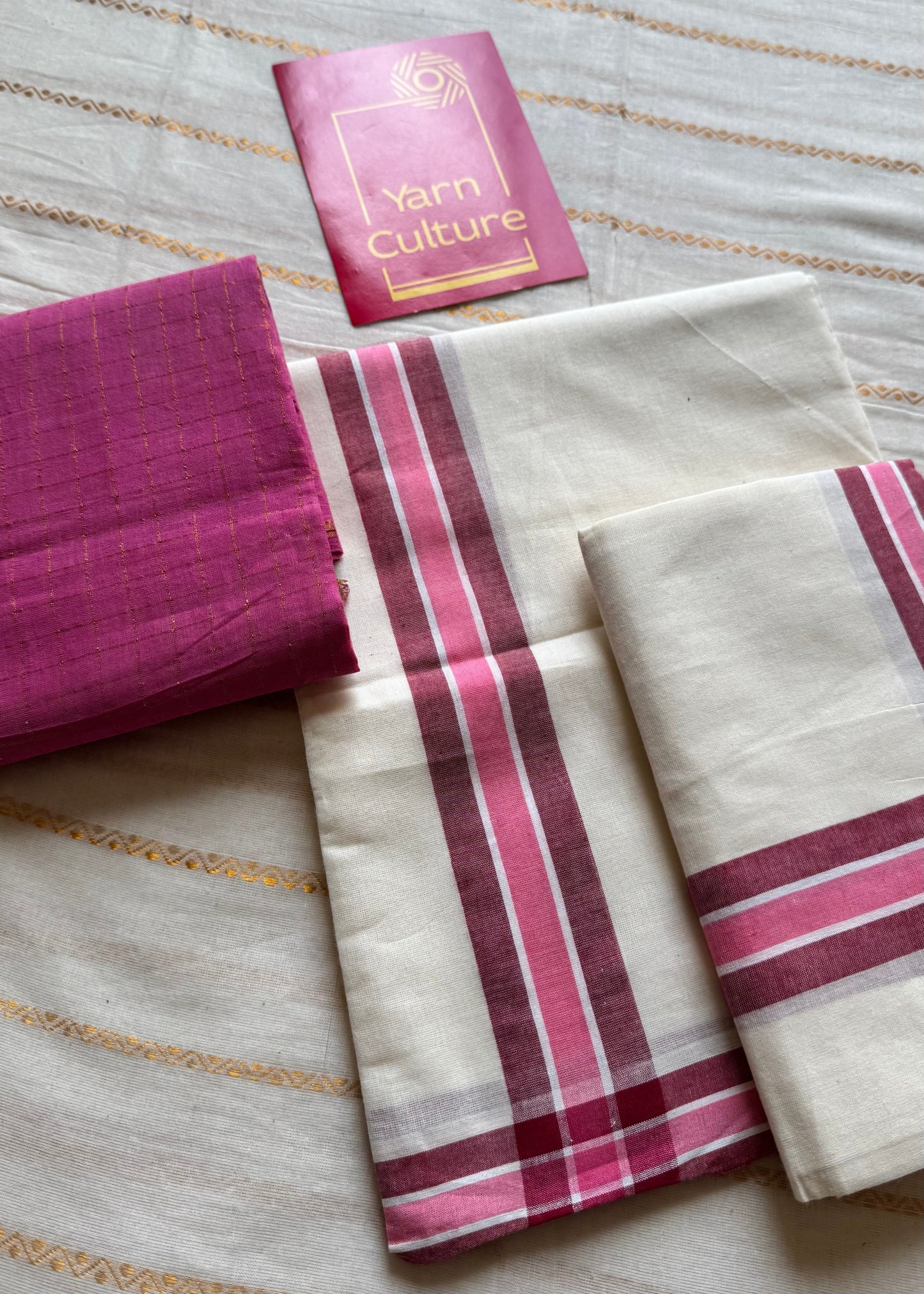Set mund, pink and maroon lines - YCIEON124