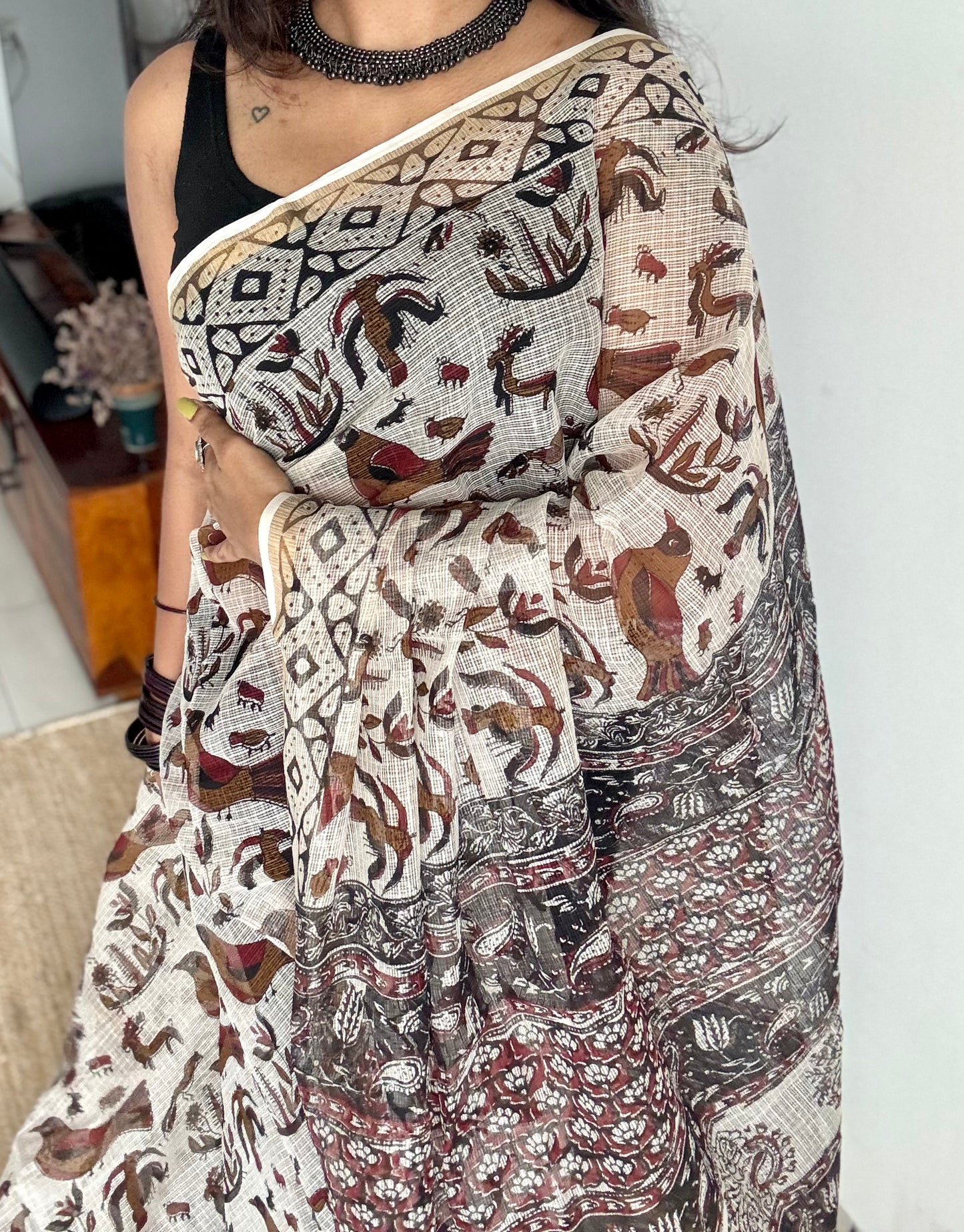 Jungle Noor, Kota Doria with zari border - YCTOROCBP71