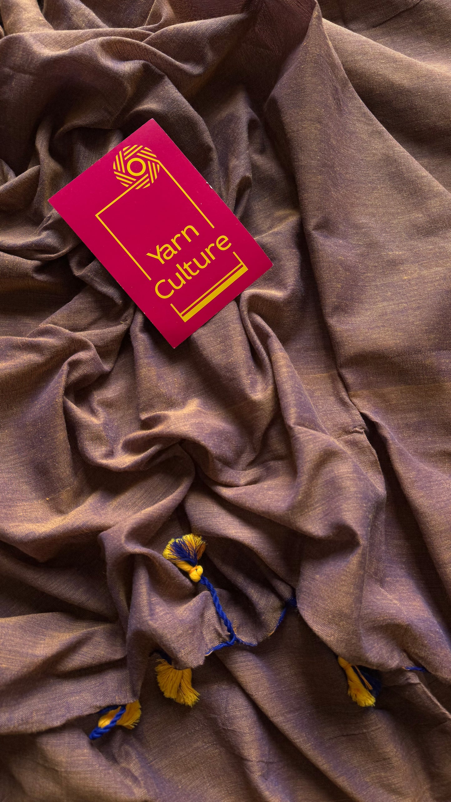 Light brownish pink soft cotton saree  - YCBCKCAP23