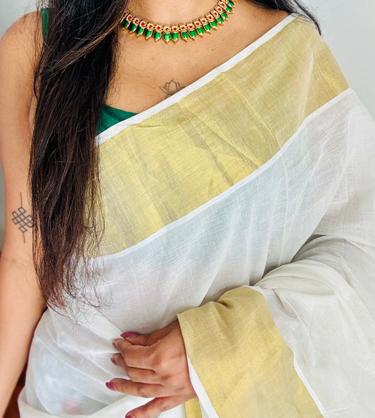 Green nagapadam neckpiece, with earrings - YCGPNP785