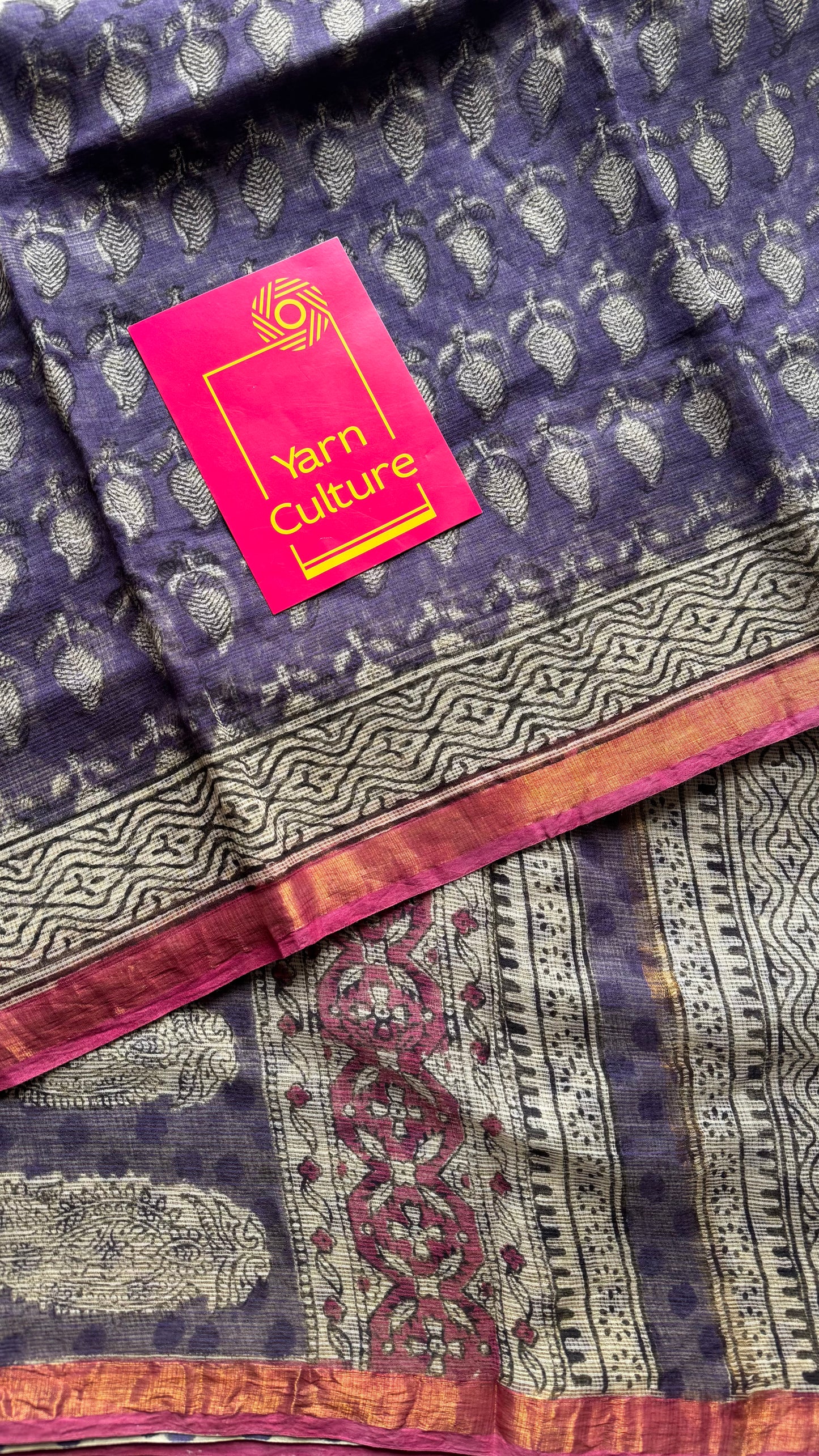 Raagmalika, Kota Doria with zari border - YCTORDEKD19