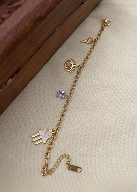 Multicolour charms bracelet - YCGPBR04
