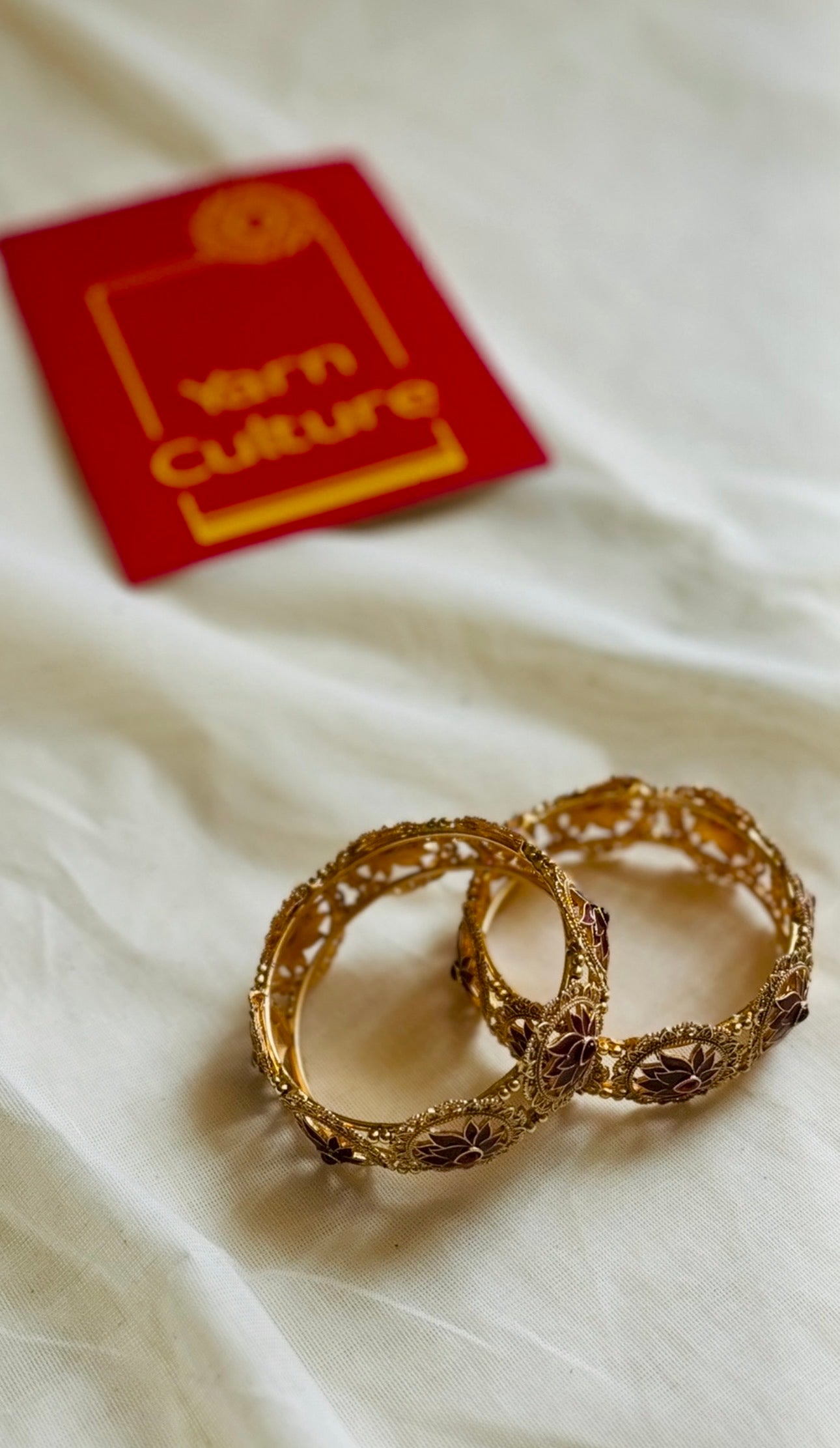 Lotus bangles, set of 2 - YCGPBA814