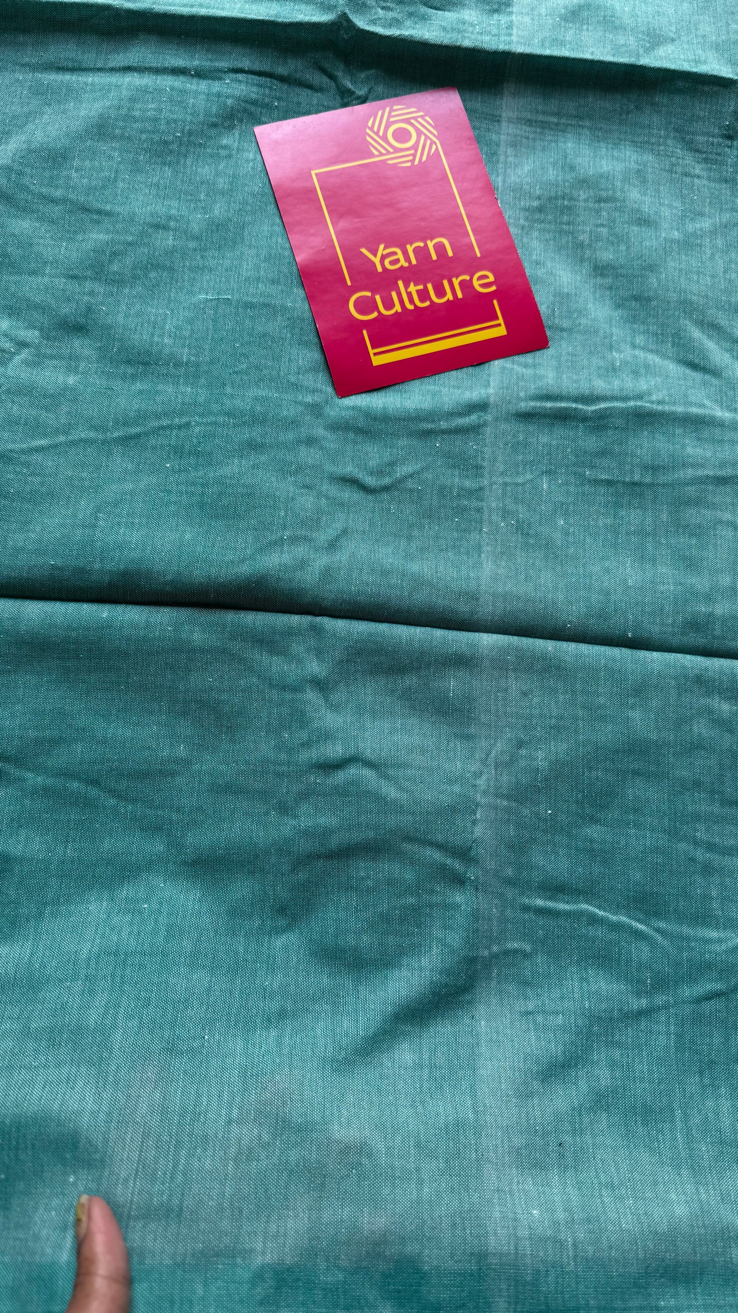 Sky blue soft cotton saree  - YCBCKCAP19