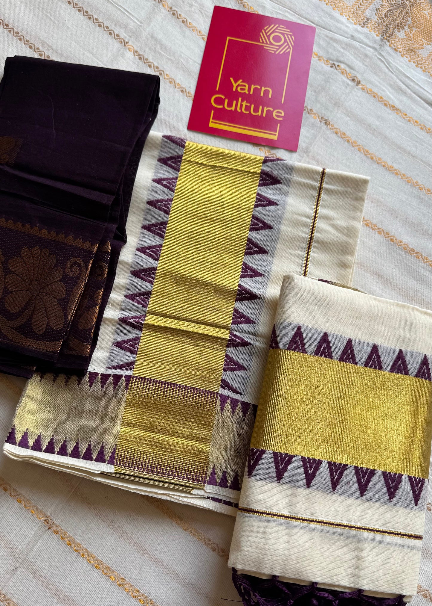 Set mund, wine coloured temple border - YCIEON140