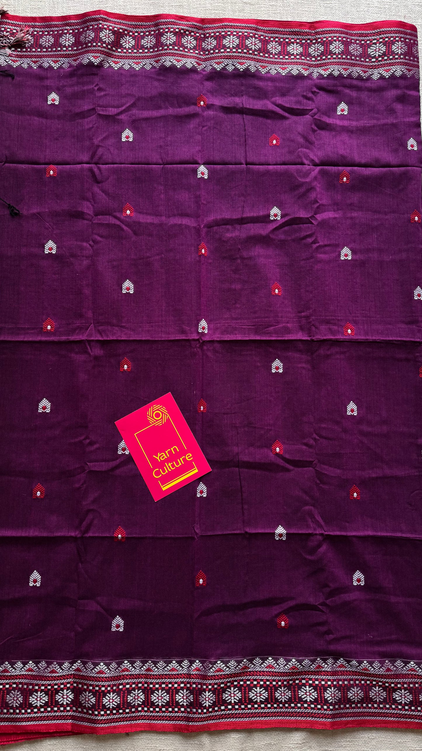 Drakshima (দ্ৰাক্ষিমা) - Inspired by deep wine tones, rich and graceful, soft cotton - YCHOTEAJA208
