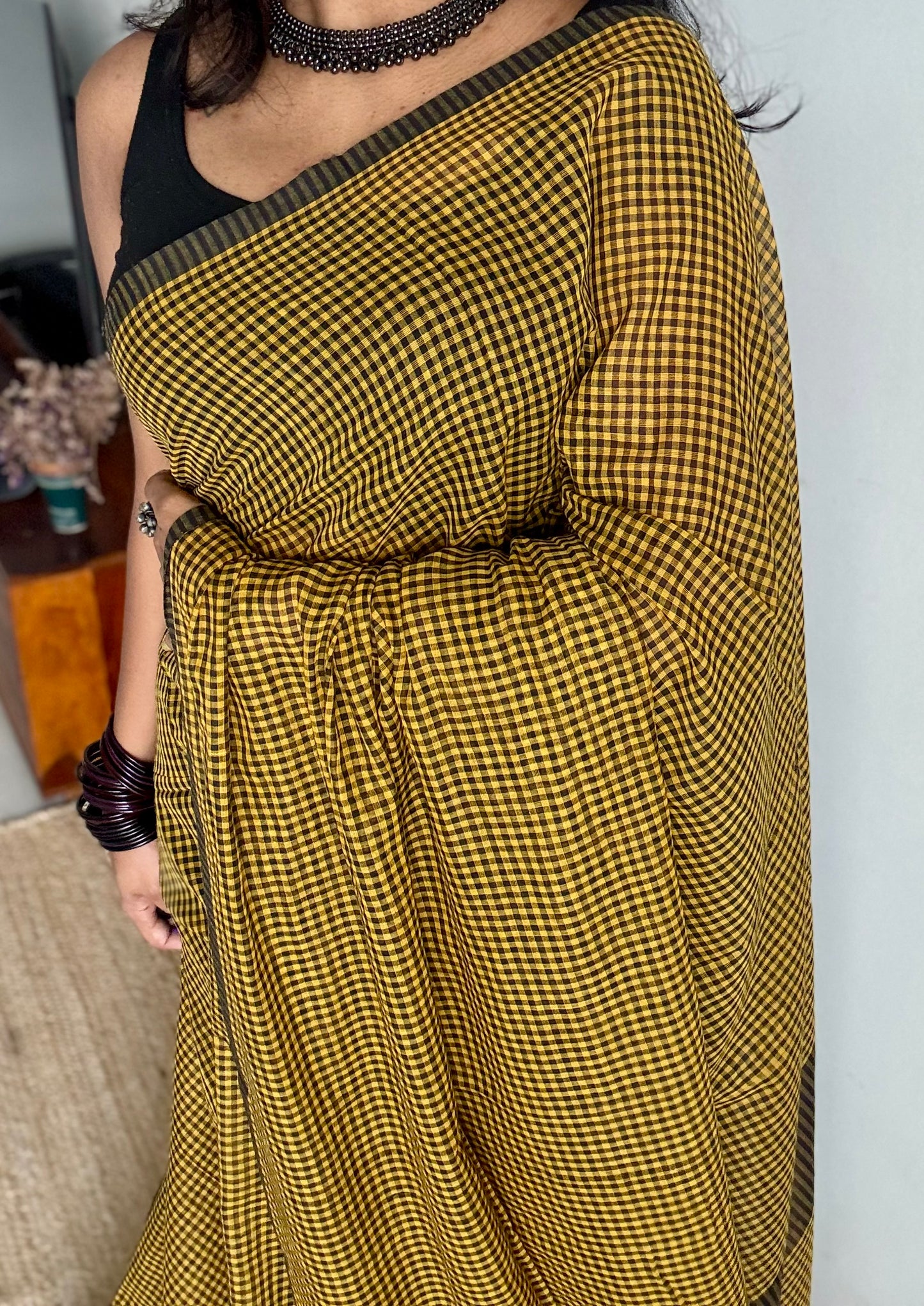 Yellow and black mul, micro checks - YCBCMCNO01