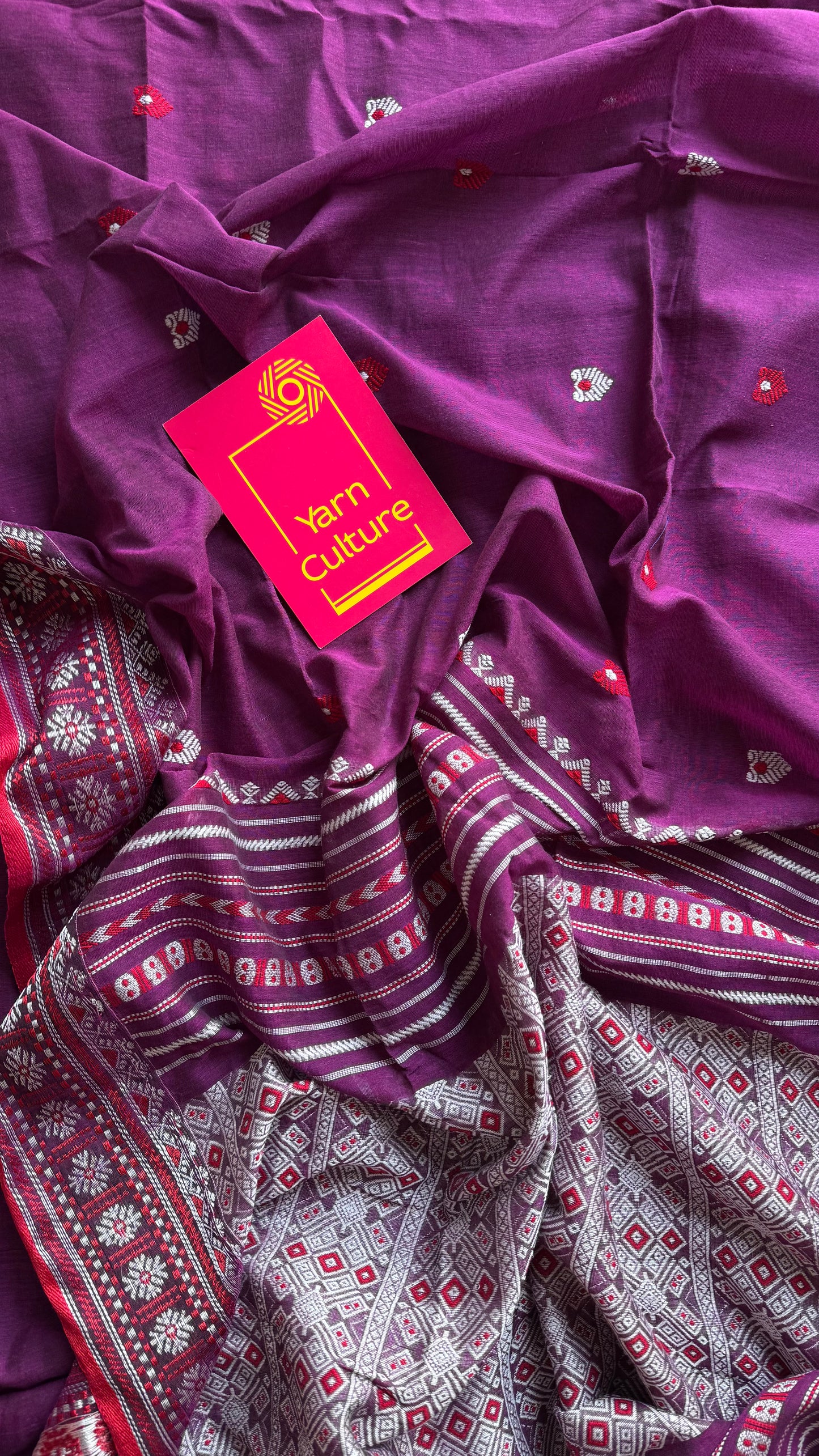 Drakshima (দ্ৰাক্ষিমা) - Inspired by deep wine tones, rich and graceful, soft cotton - YCHOTEAJA208