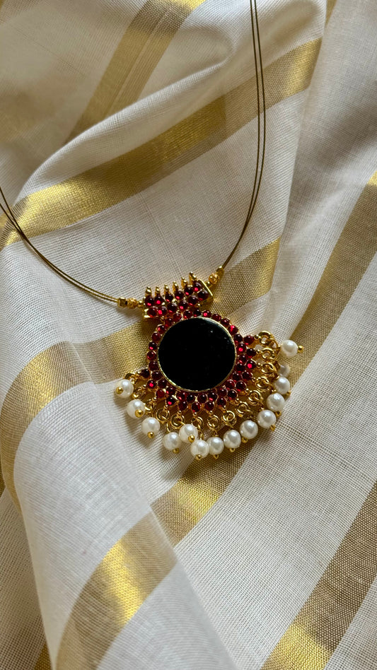 Green palakka pendant neckchain