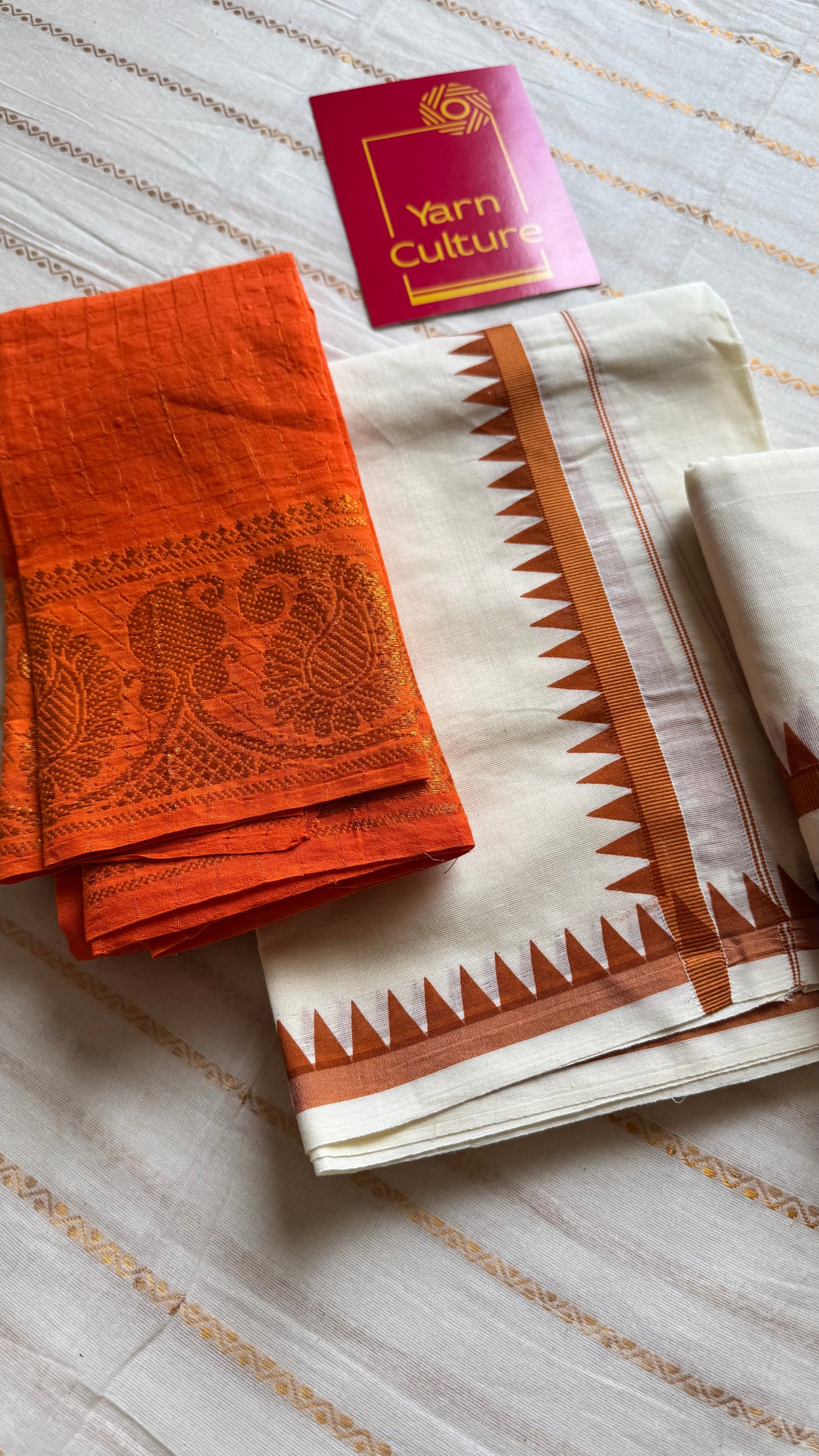 Set mund, orange temple border - YCIEON118