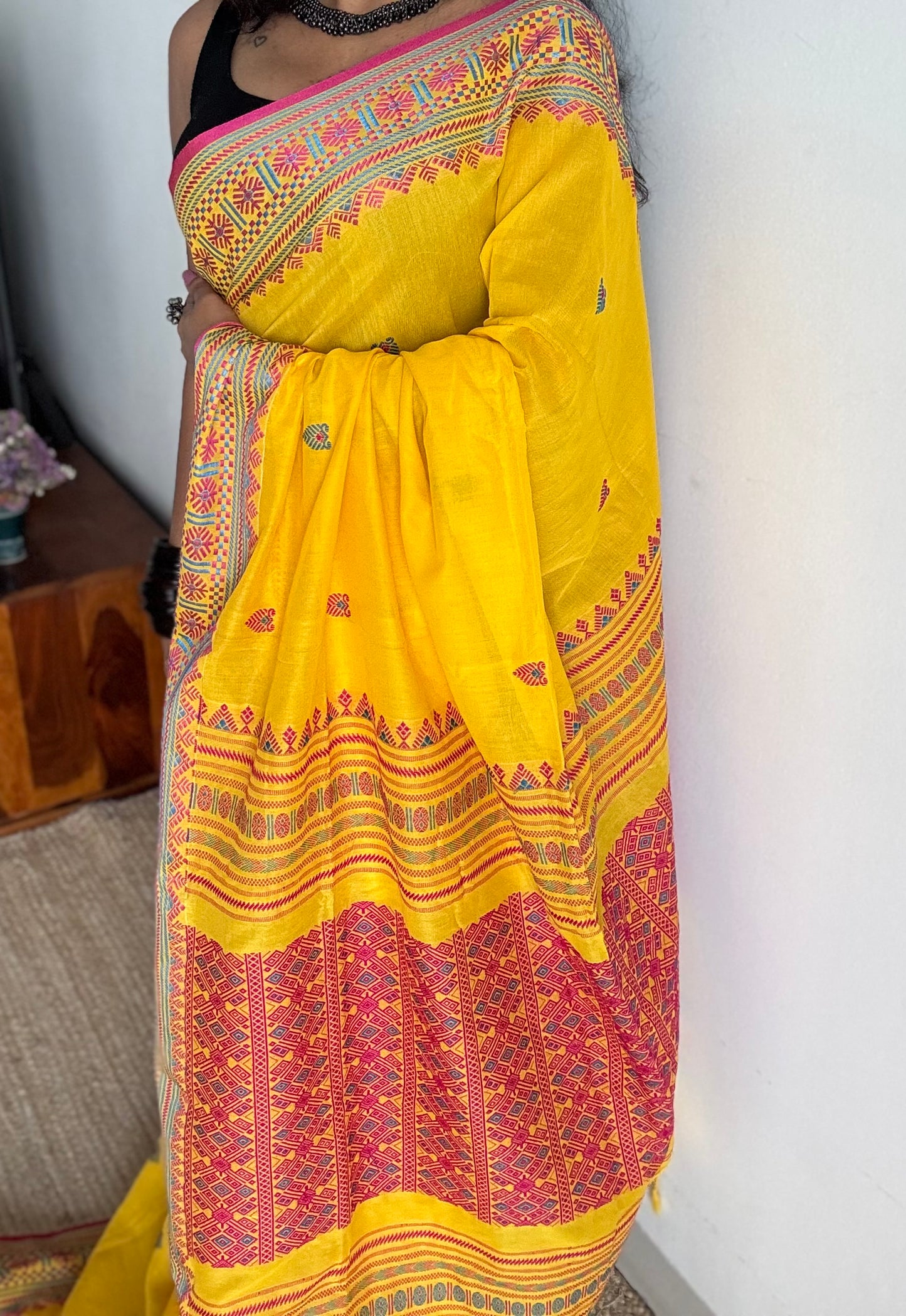 Rongmoni (ৰঙমণি)  - a gem of colors, soft cotton - YCHOTEAJA209