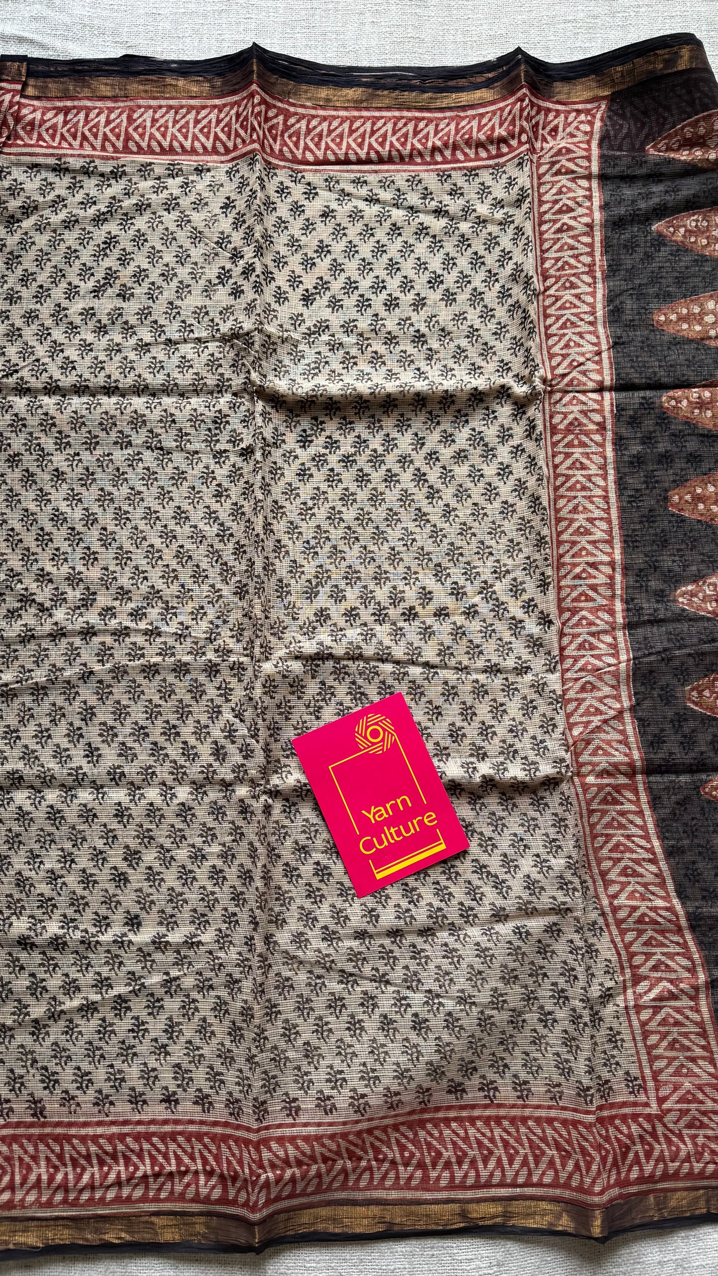 Kaavya, Kota Doria with zari border - YCTOROCBP72