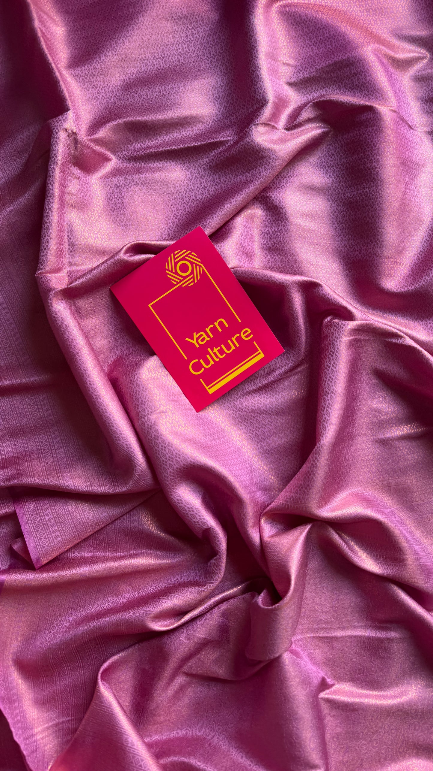 Lavender pink dual tone, antique gold zari, semi -silk - YCDOSOCSS01