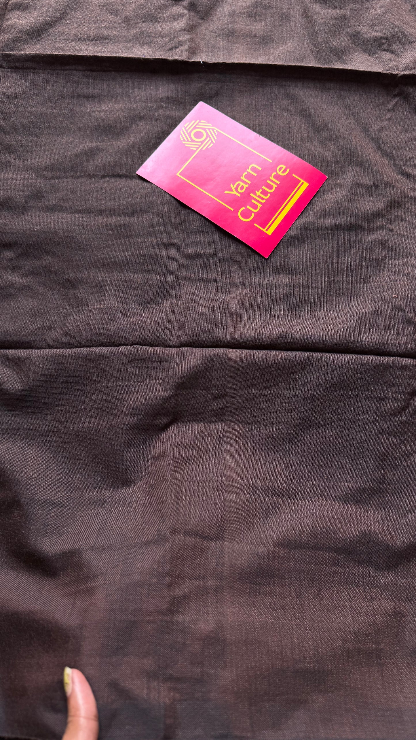 Brown soft cotton saree  - YCBCKCAP22