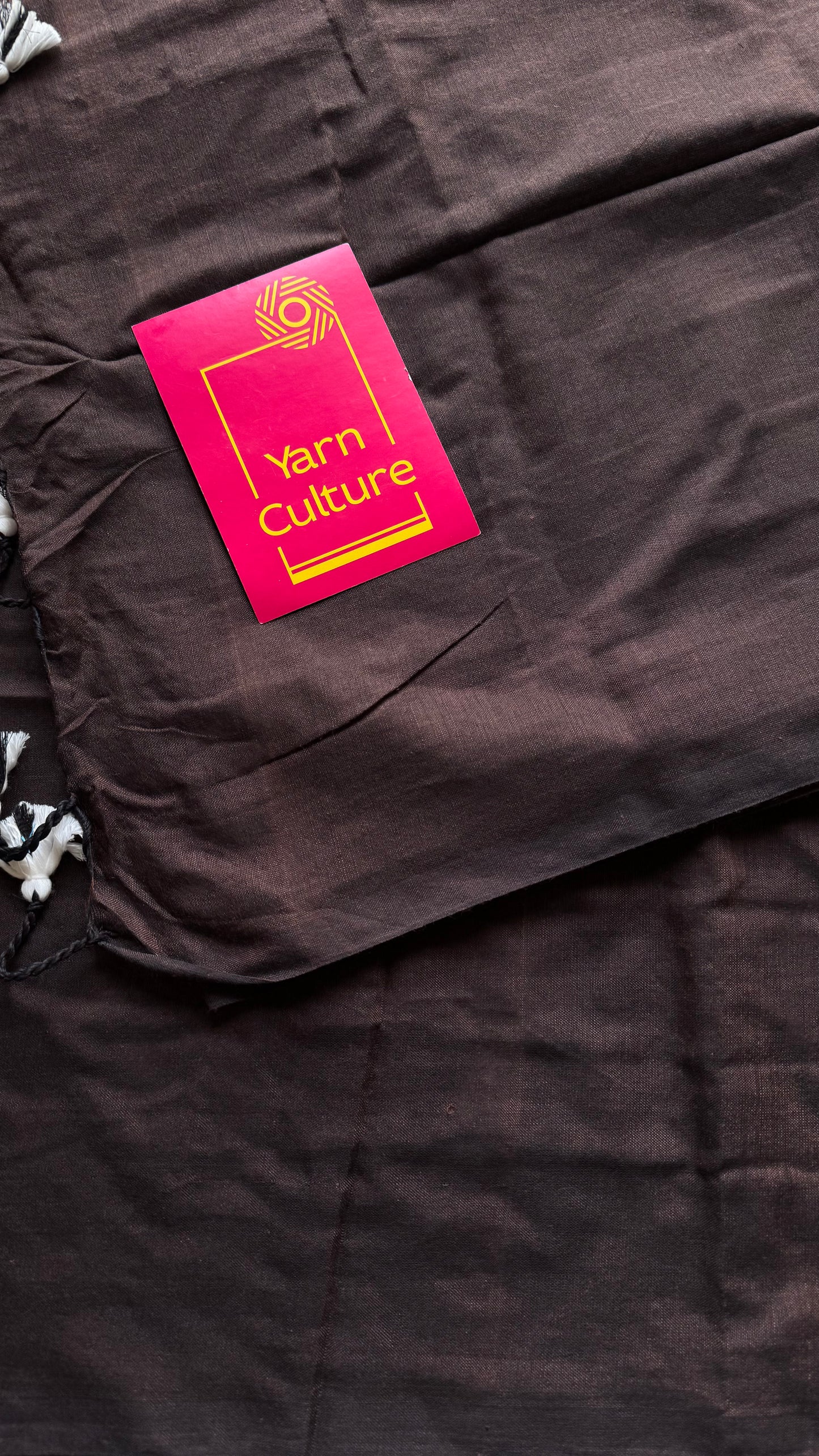 Brown soft cotton saree  - YCBCKCAP22