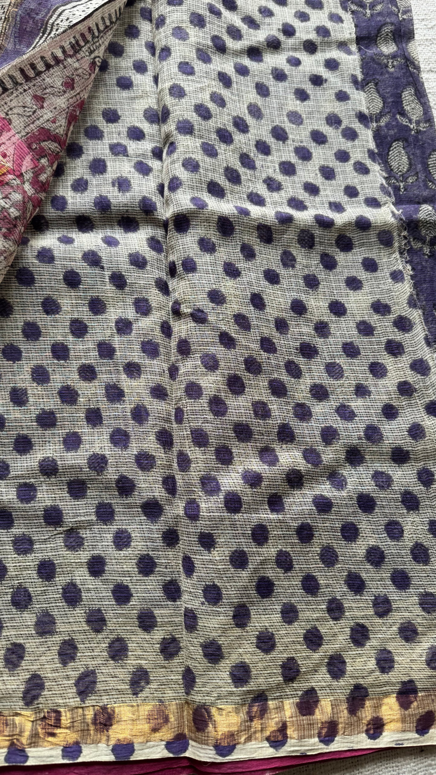 Raagmalika, Kota Doria with zari border - YCTORDEKD19