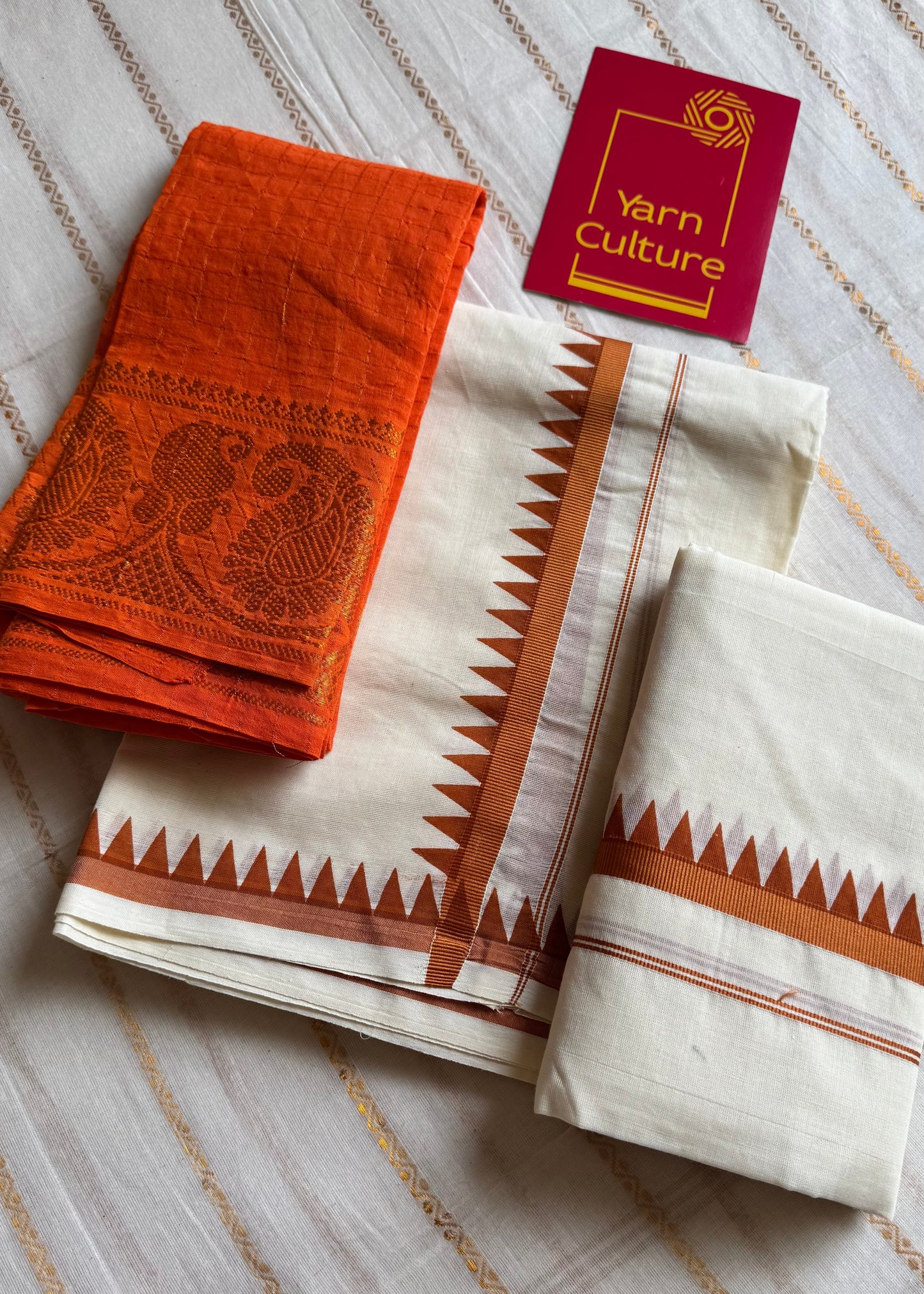 Set mund, orange temple border - YCIEON118