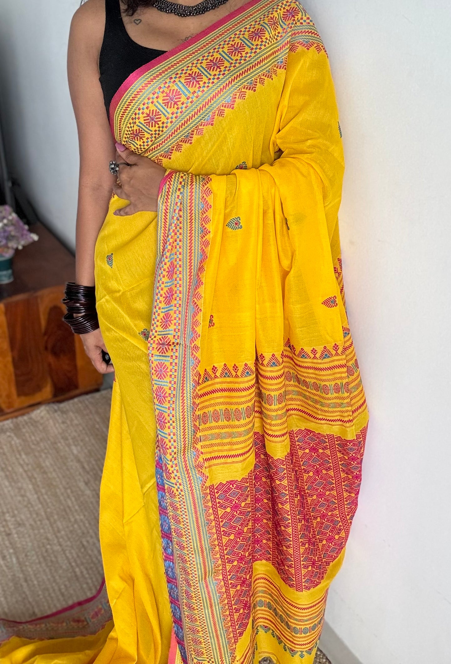 Rongmoni (ৰঙমণি)  - a gem of colors, soft cotton - YCHOTEAJA209