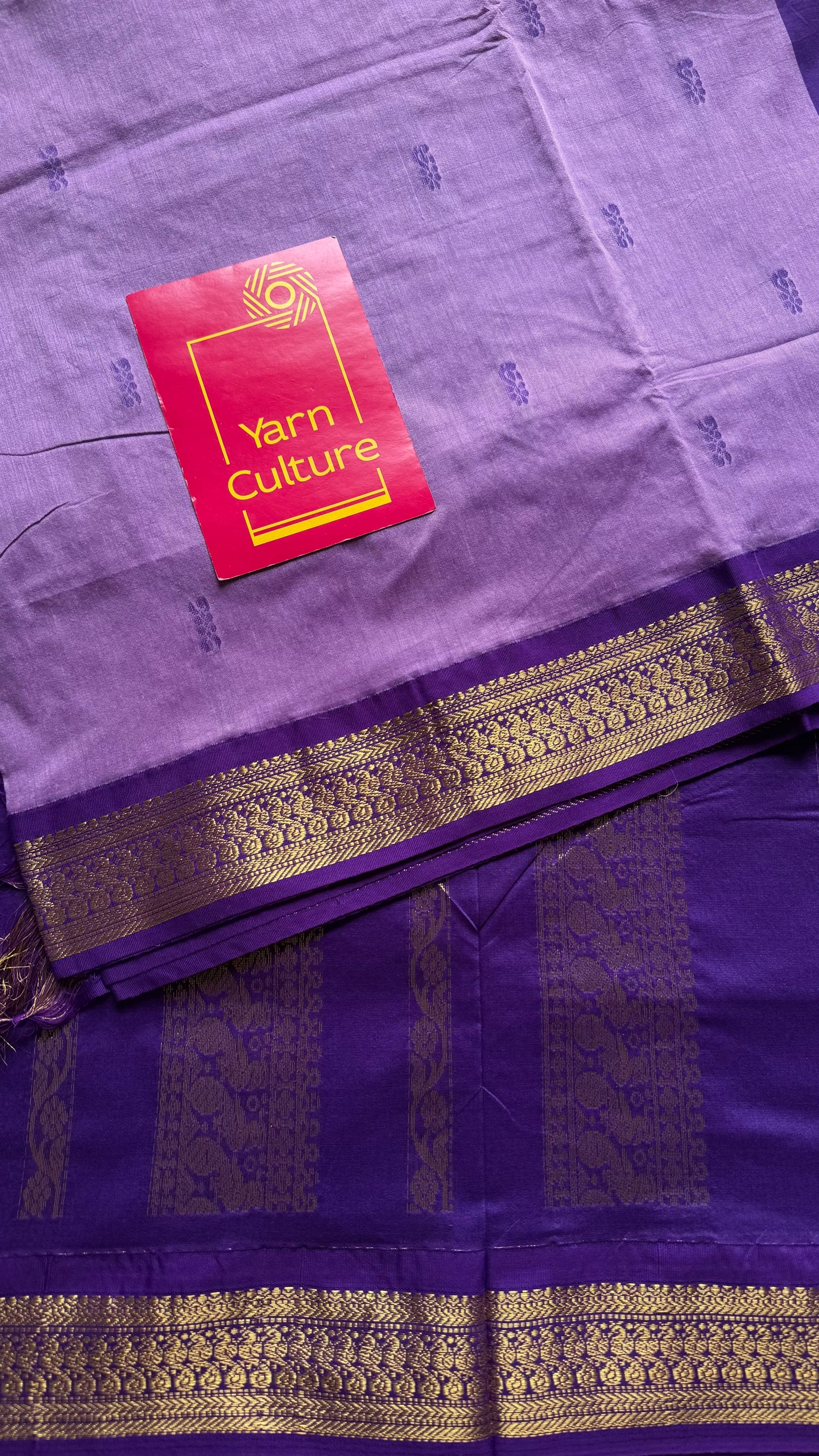 Lavender with purple - cotton silk - YCCOTNSEKCS08
