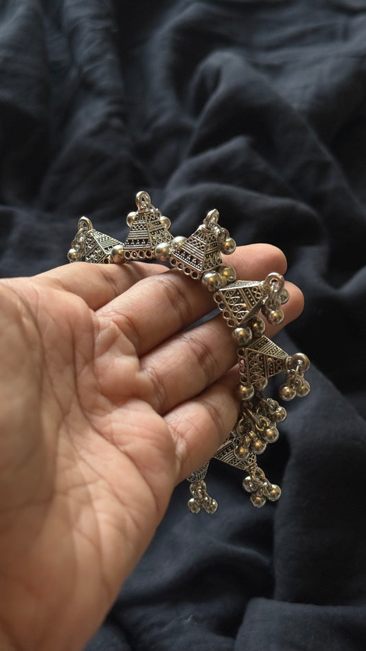 Free size openable bangle, triangle motif - YCOSFB453