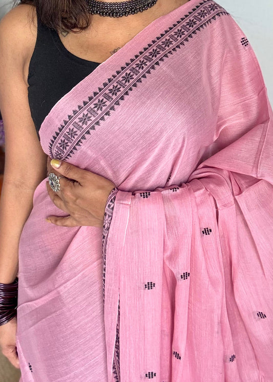 dhaniakhali saree, dhonekhali saree, bengal handloom saree, breathable summer saree, handloom saree