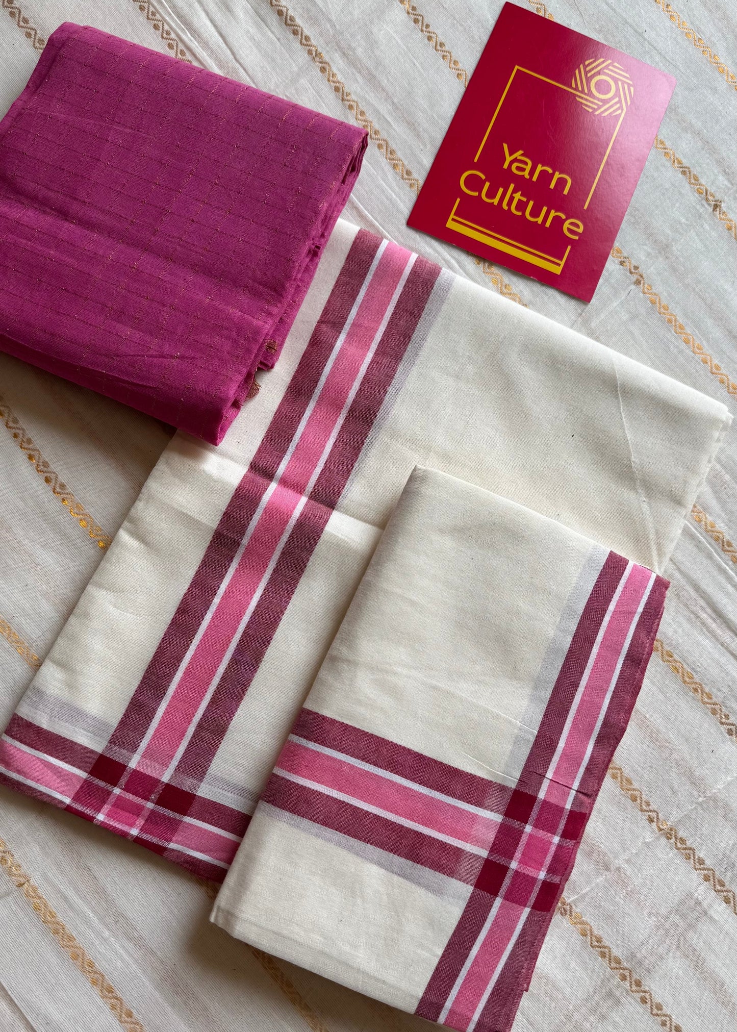Set mund, pink and maroon lines - YCIEON124