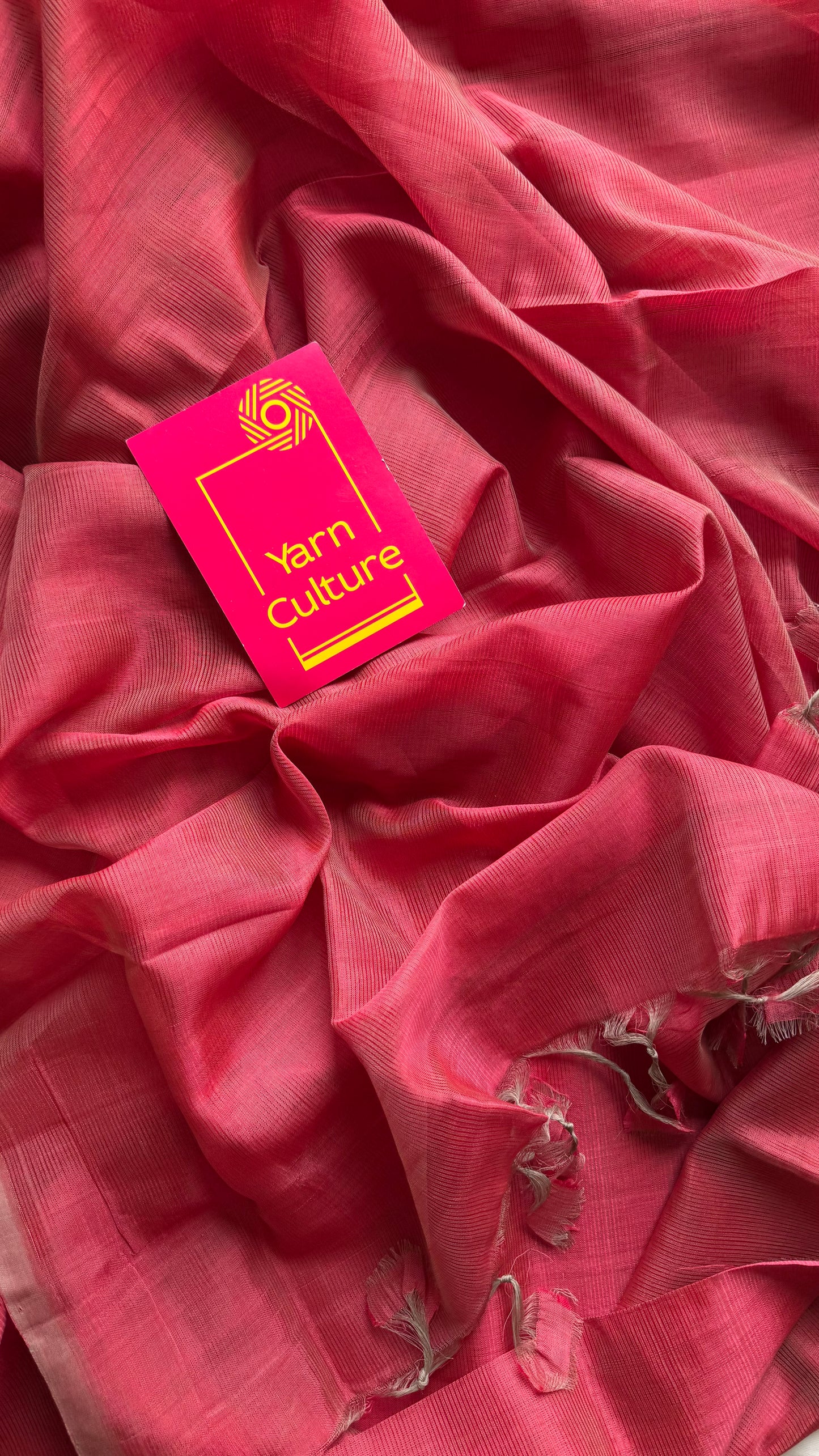 Plain red dual tone, mangalgiri silk cotton, handwoven, soft, light weight - YCWOTDMSAP221