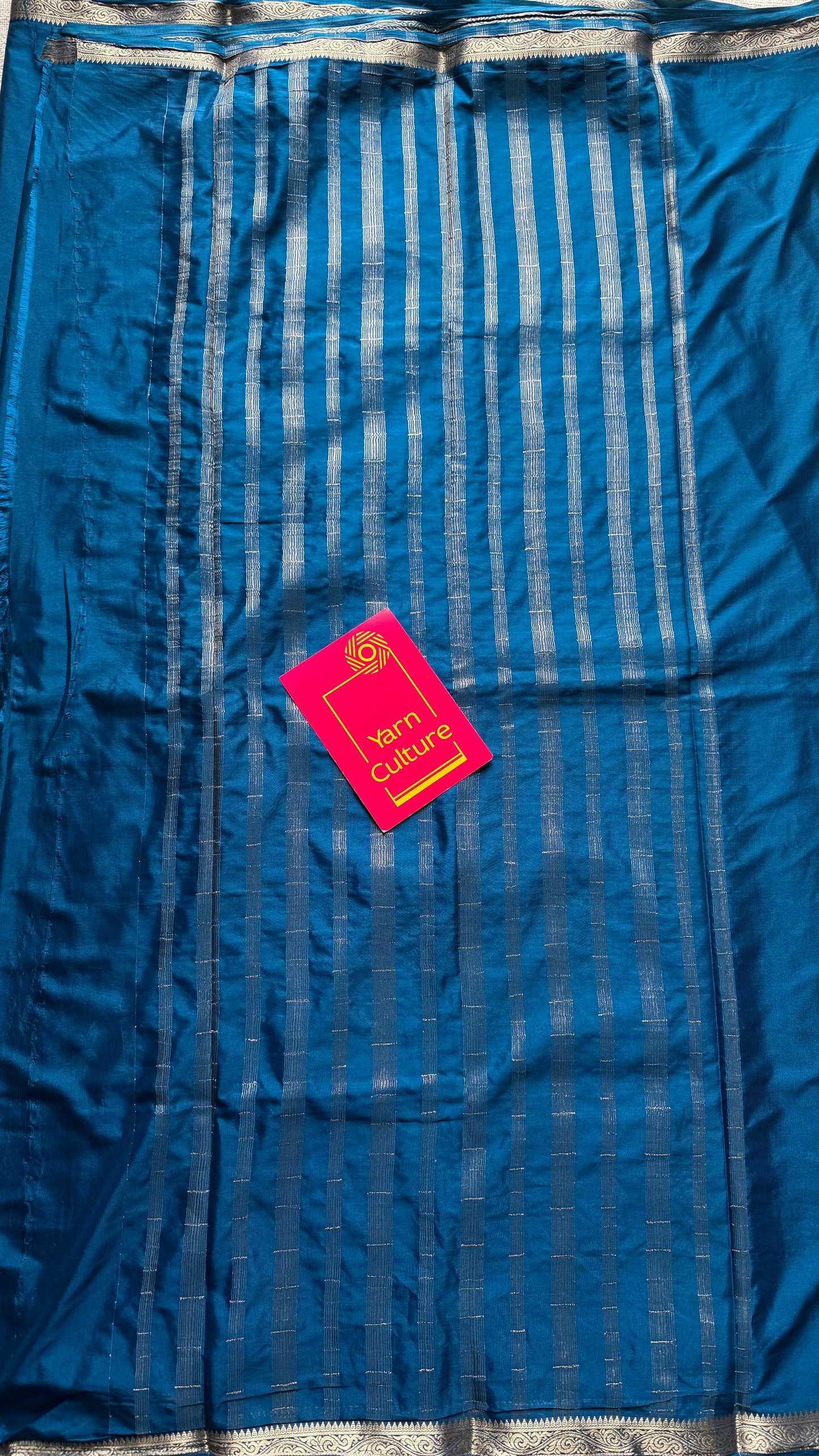 Peacock blue, Mysore semi-silk - YCDESE20