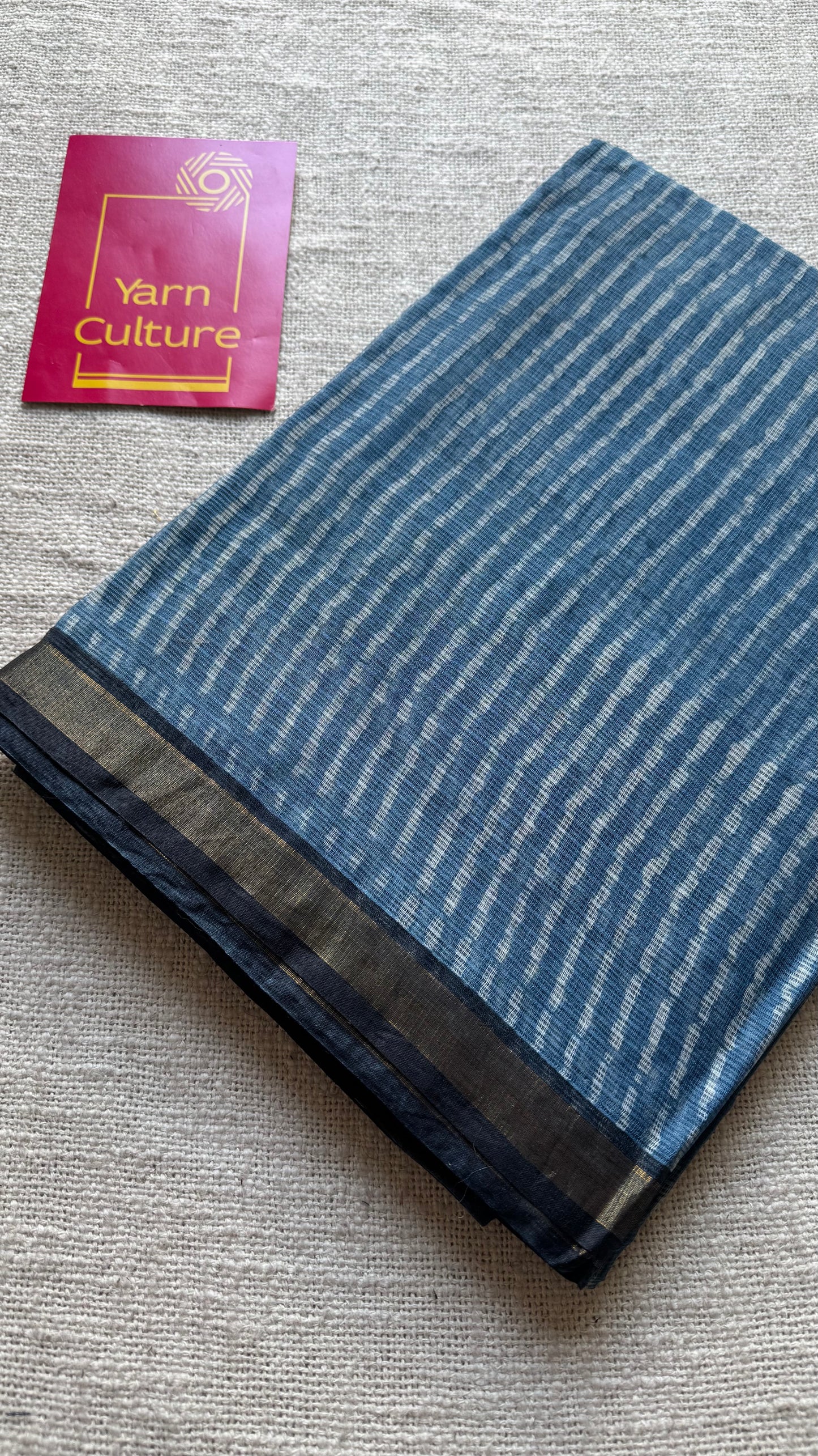 Bindu, Kota Doria with zari border - YCTORDEKD18