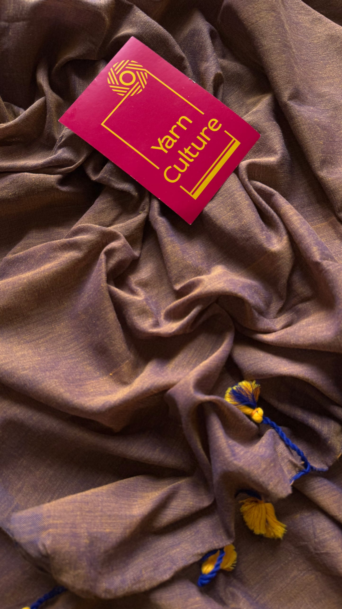 Light brownish pink soft cotton saree  - YCBCKCAP23