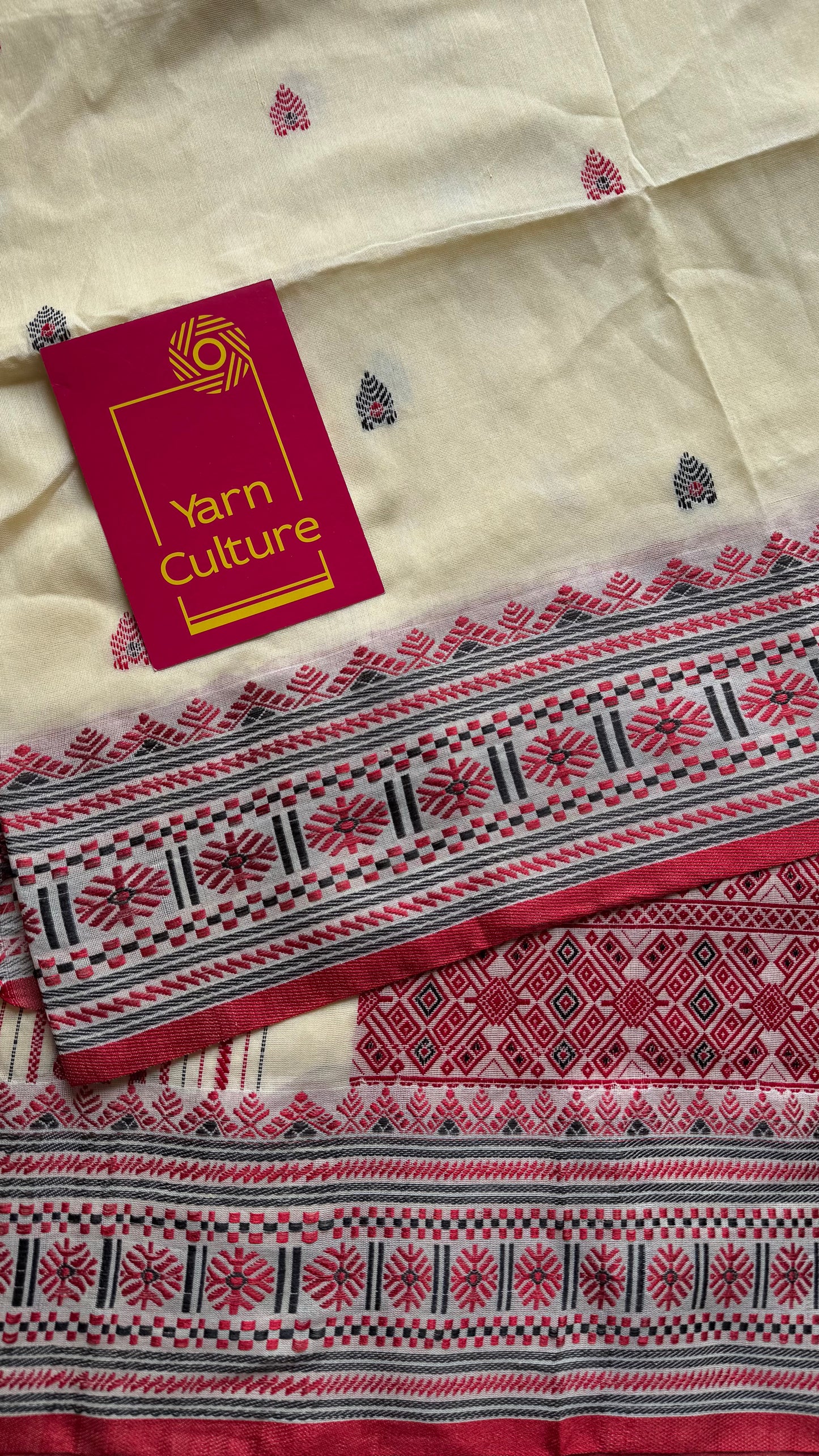 Naamghor (নামঘৰ) - Inspired by Assamese prayer space, calm and rooted, soft cotton - YCHOTEAJA210