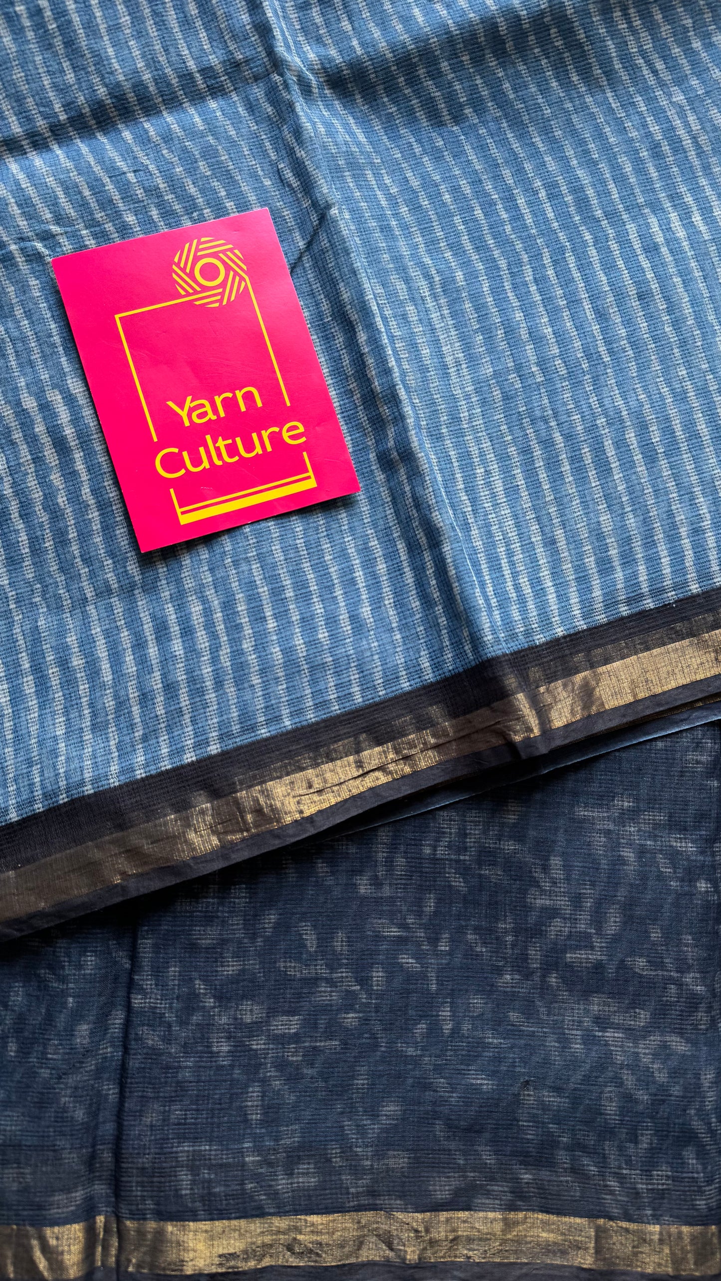 Bindu, Kota Doria with zari border - YCTORDEKD18