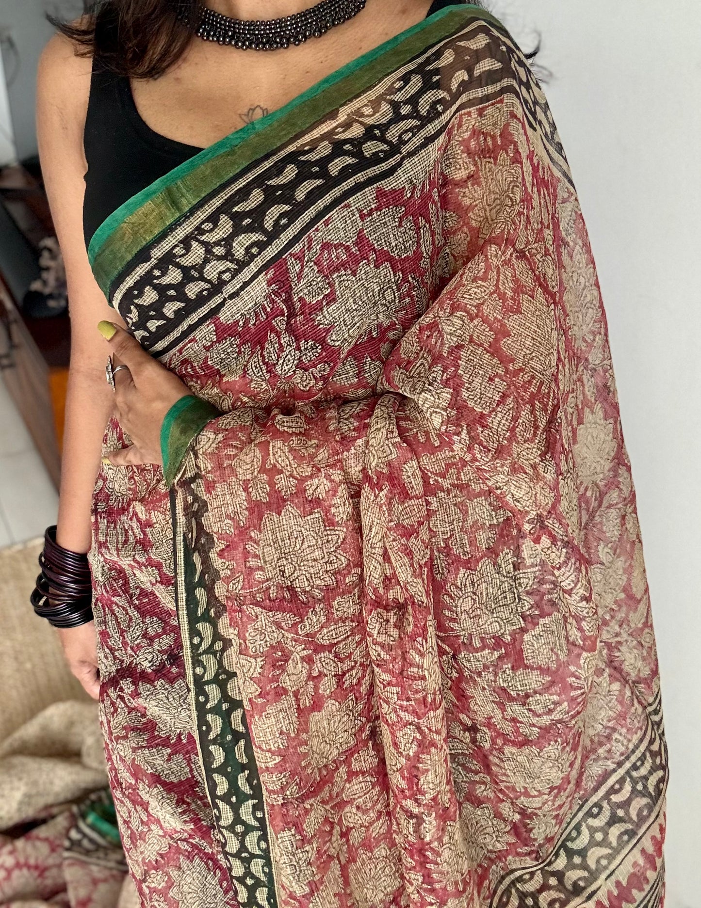 Pankhuri, Kota Doria with zari border - YCTOROCBP74