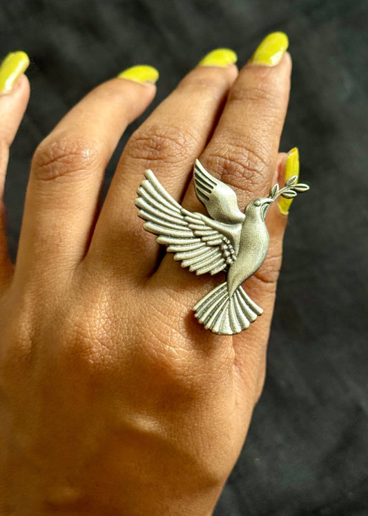 Adjustable ring, dove - YCOSFR159