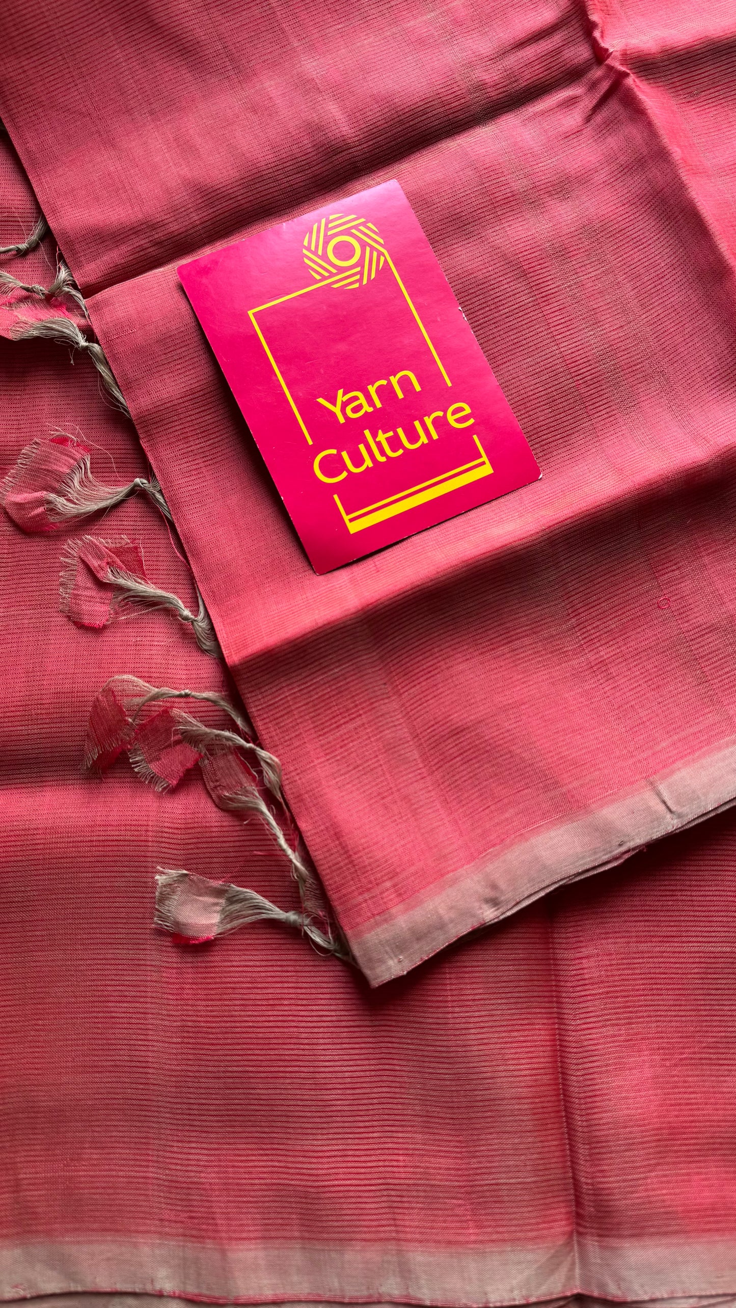 Plain red dual tone, mangalgiri silk cotton, handwoven, soft, light weight - YCWOTDMSAP221