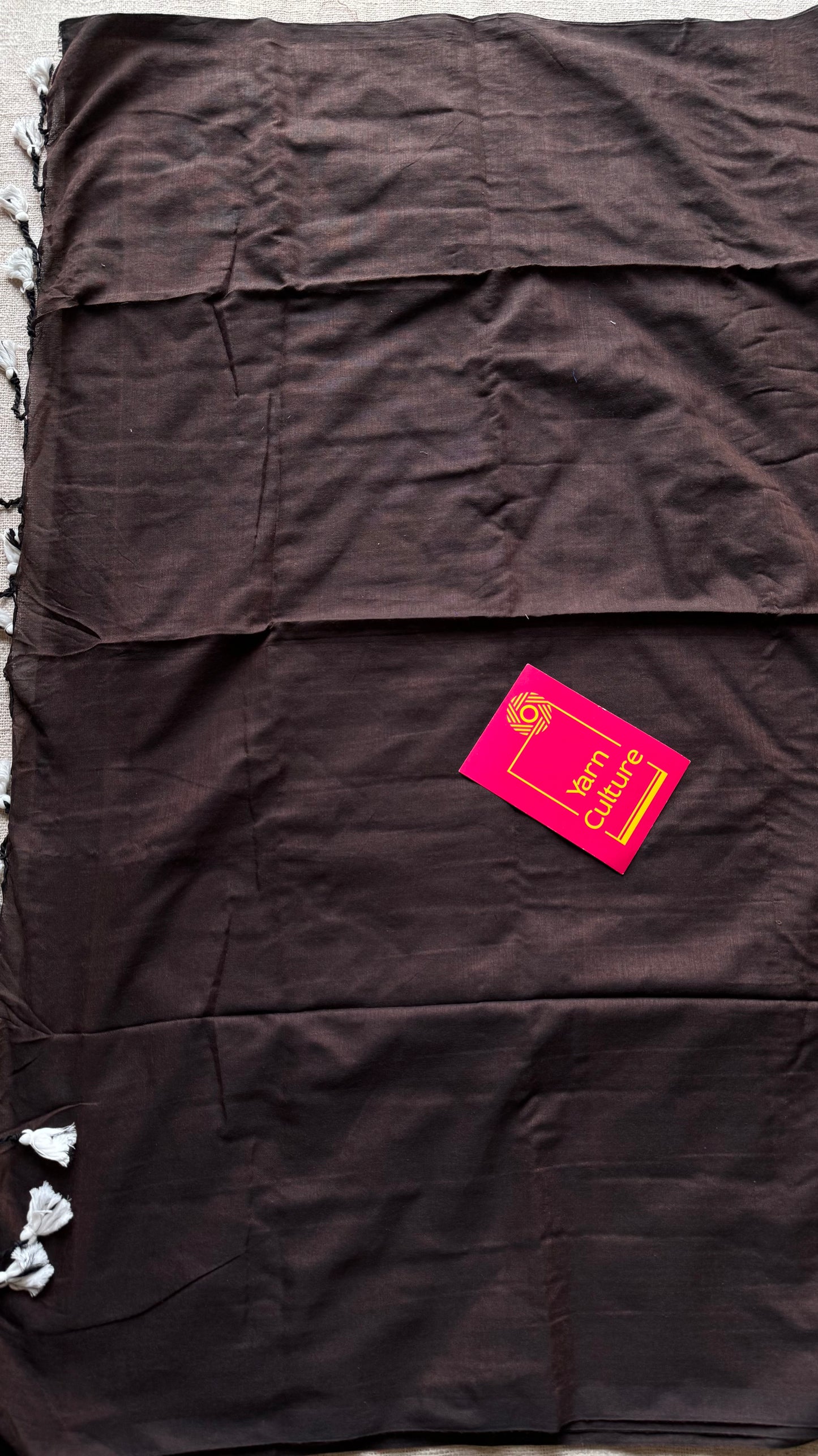 Brown soft cotton saree  - YCBCKCAP22
