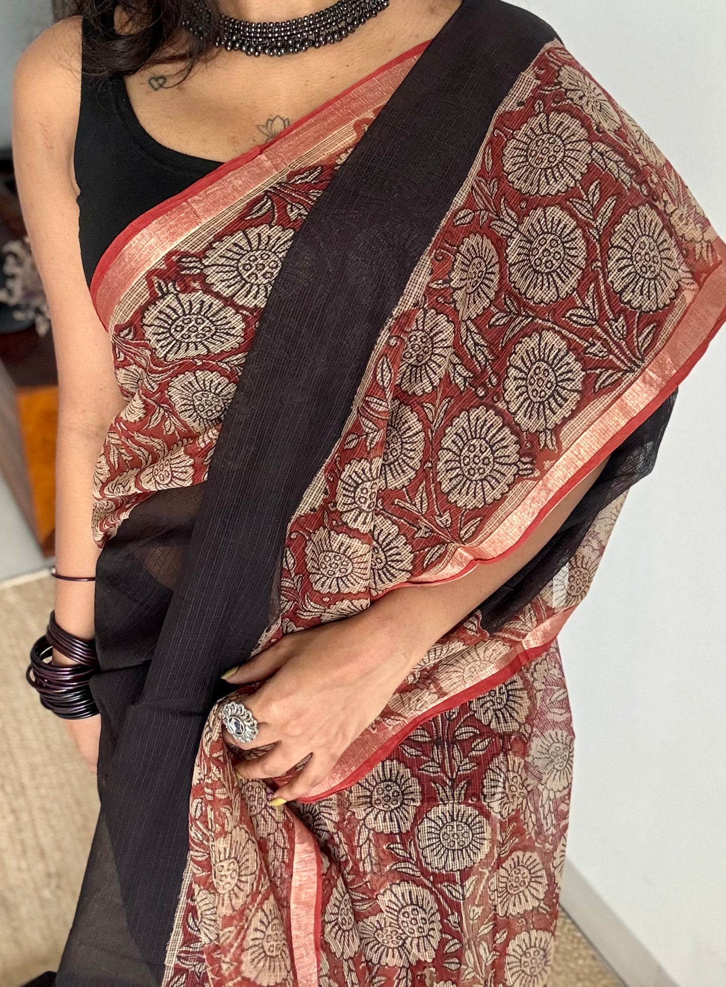 Ruhika, Kota Doria with zari border - YCTOROCBP77