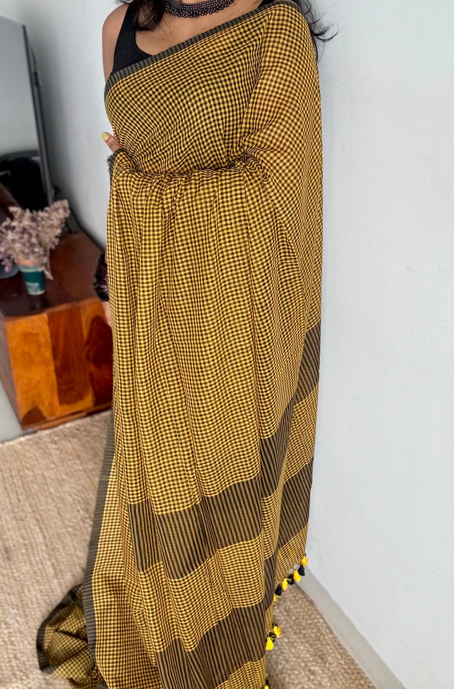 Yellow and black mul, micro checks - YCBCMCNO01