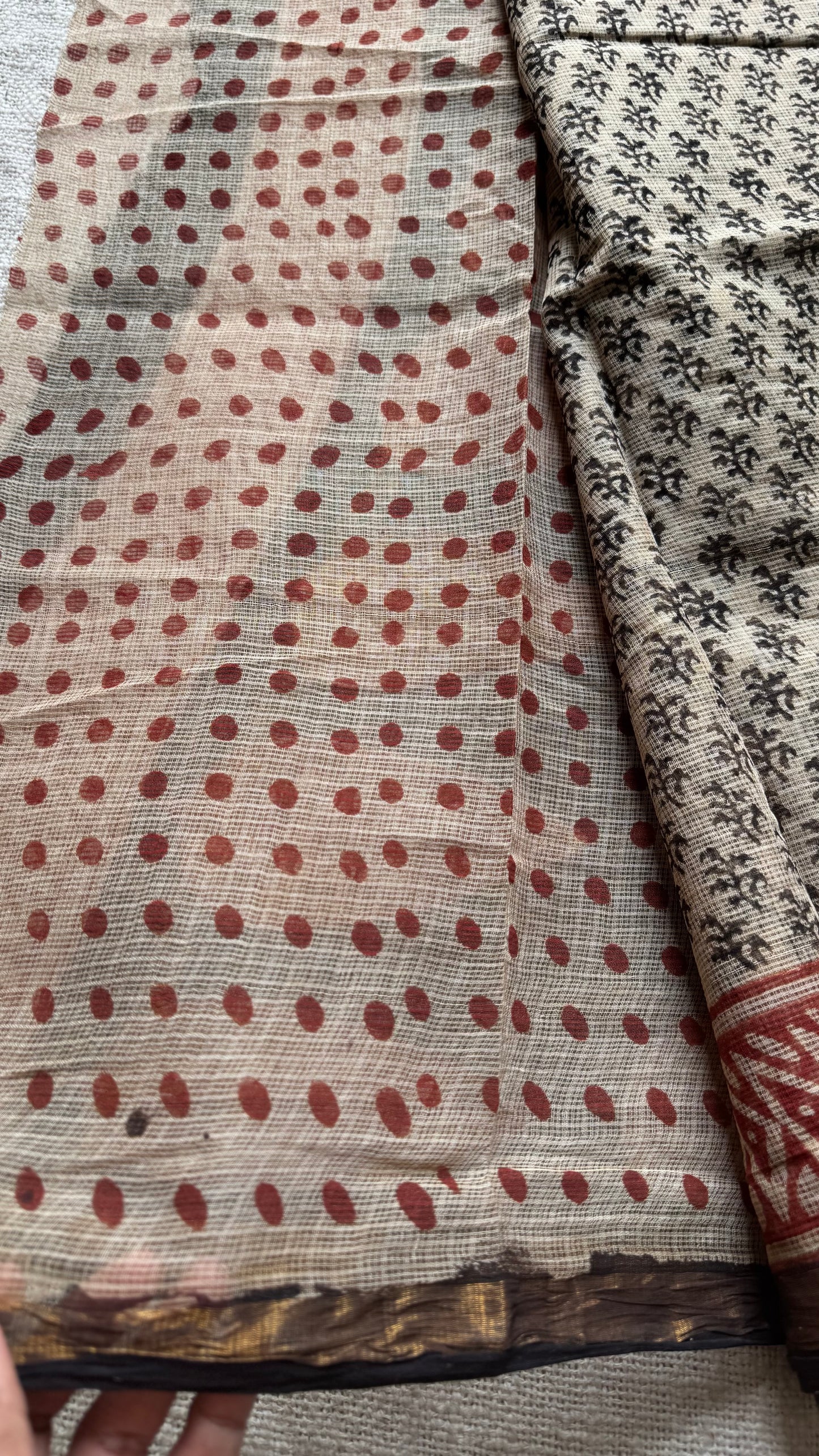 Kaavya, Kota Doria with zari border - YCTOROCBP72