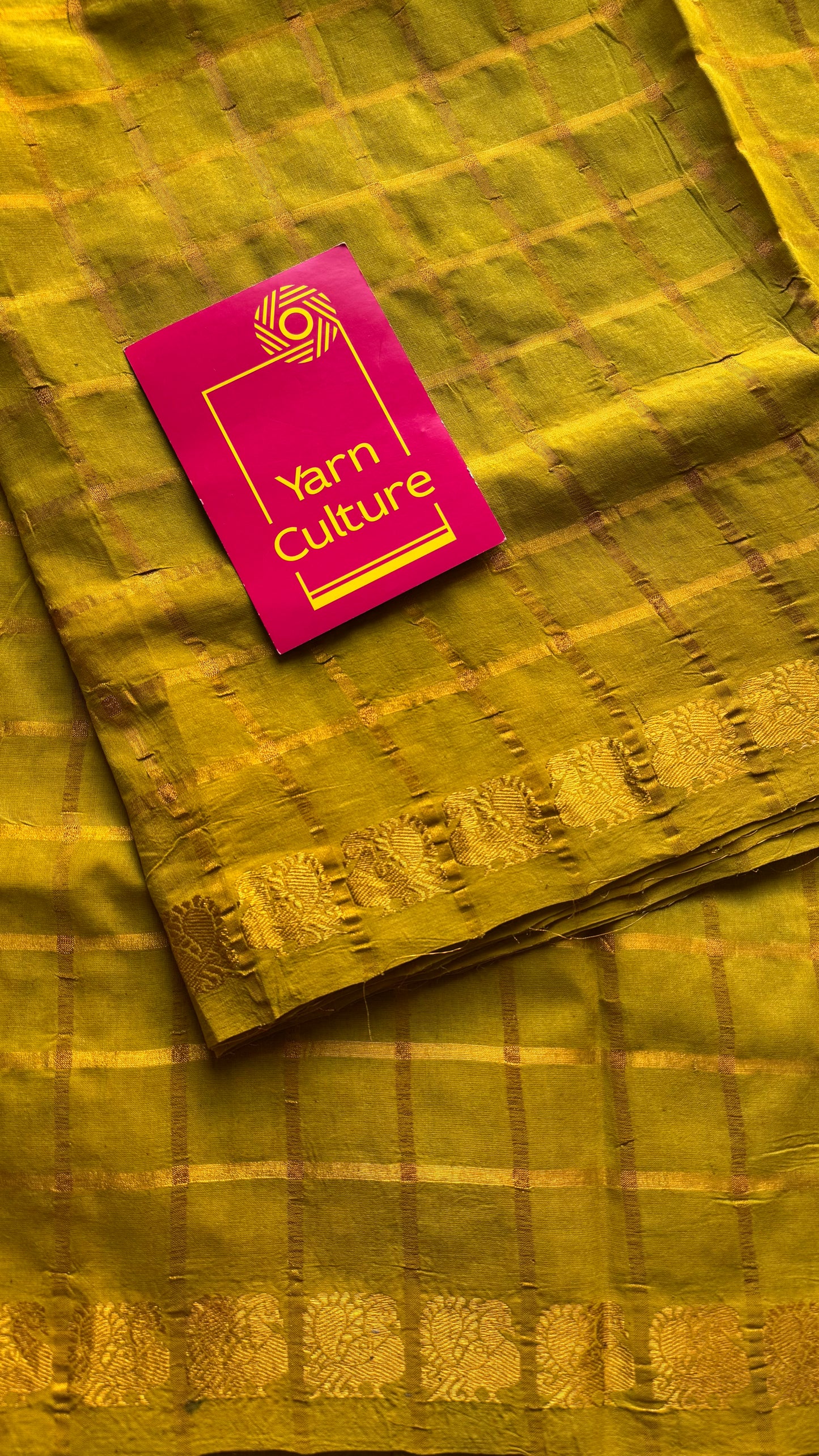 Light green pavithra kattam kattuchayam dyed madurai cotton saree - YCCOTNMSFE120