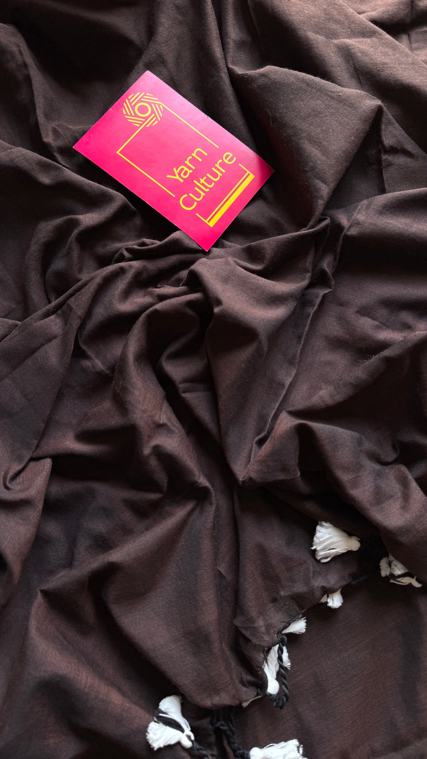 Brown soft cotton saree  - YCBCKCAP22