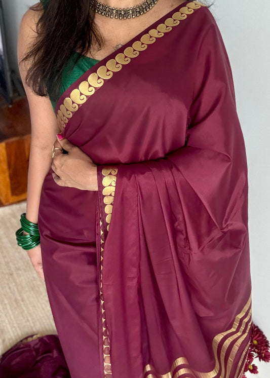 Brown Mysore semi-silk - YCDESE32