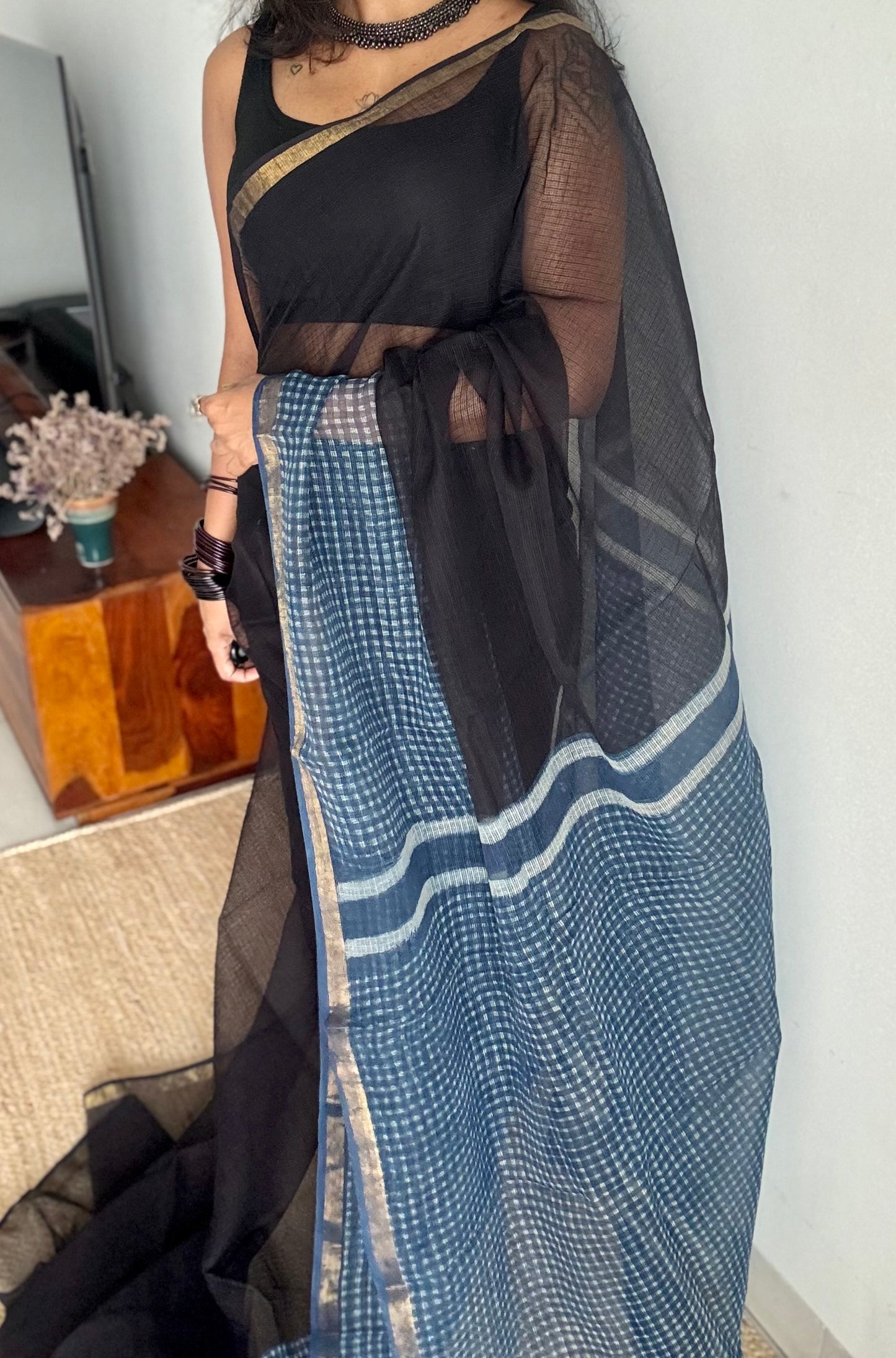 Raatrang, Kota Doria with zari border - YCTOROCBP79