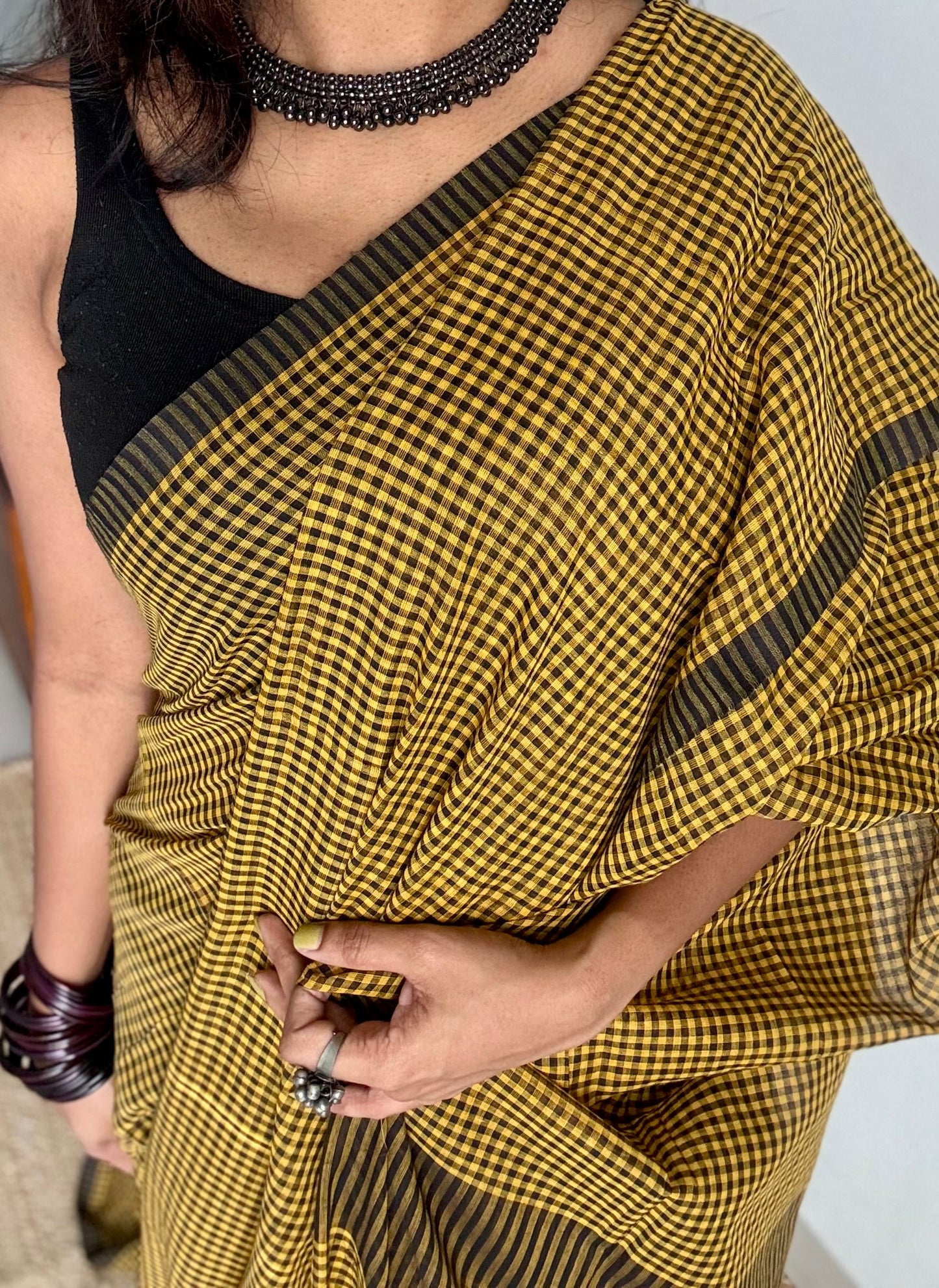 Yellow and black mul, micro checks - YCBCMCNO01