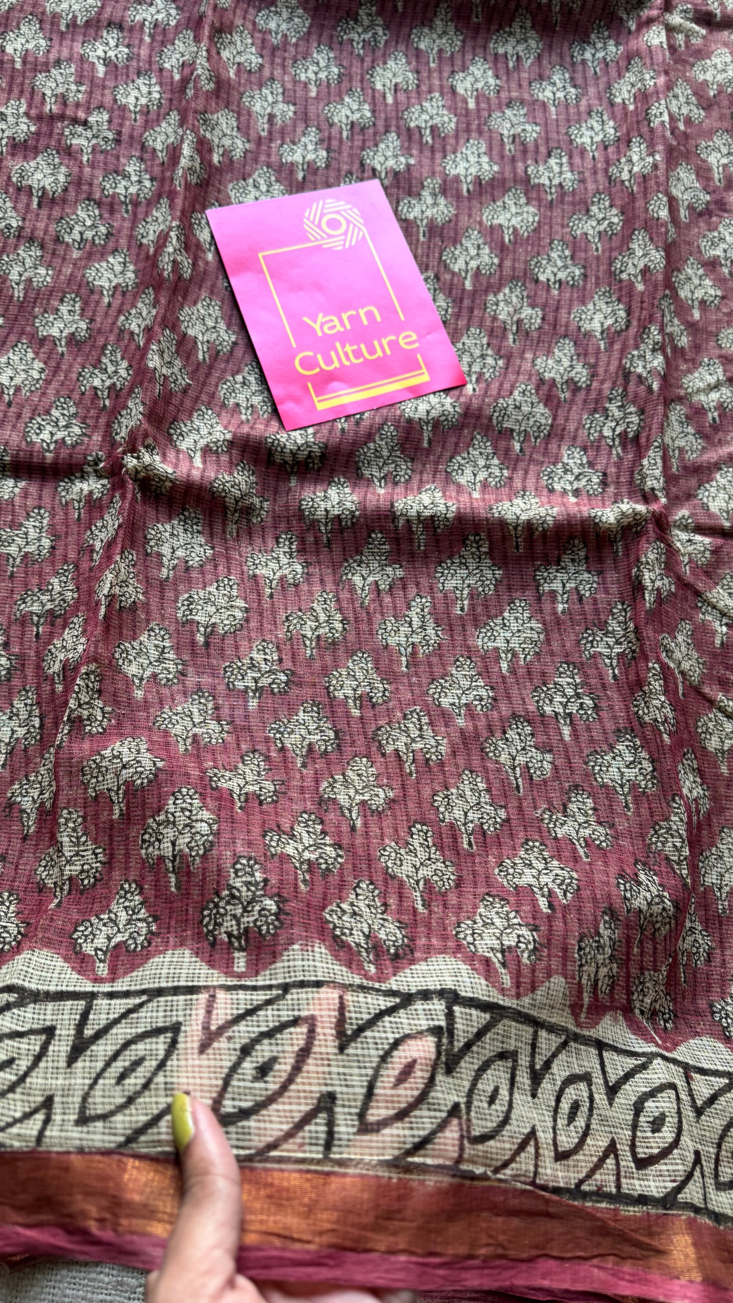 Gulrooh, Kota Doria with zari border - YCTOROCBP76